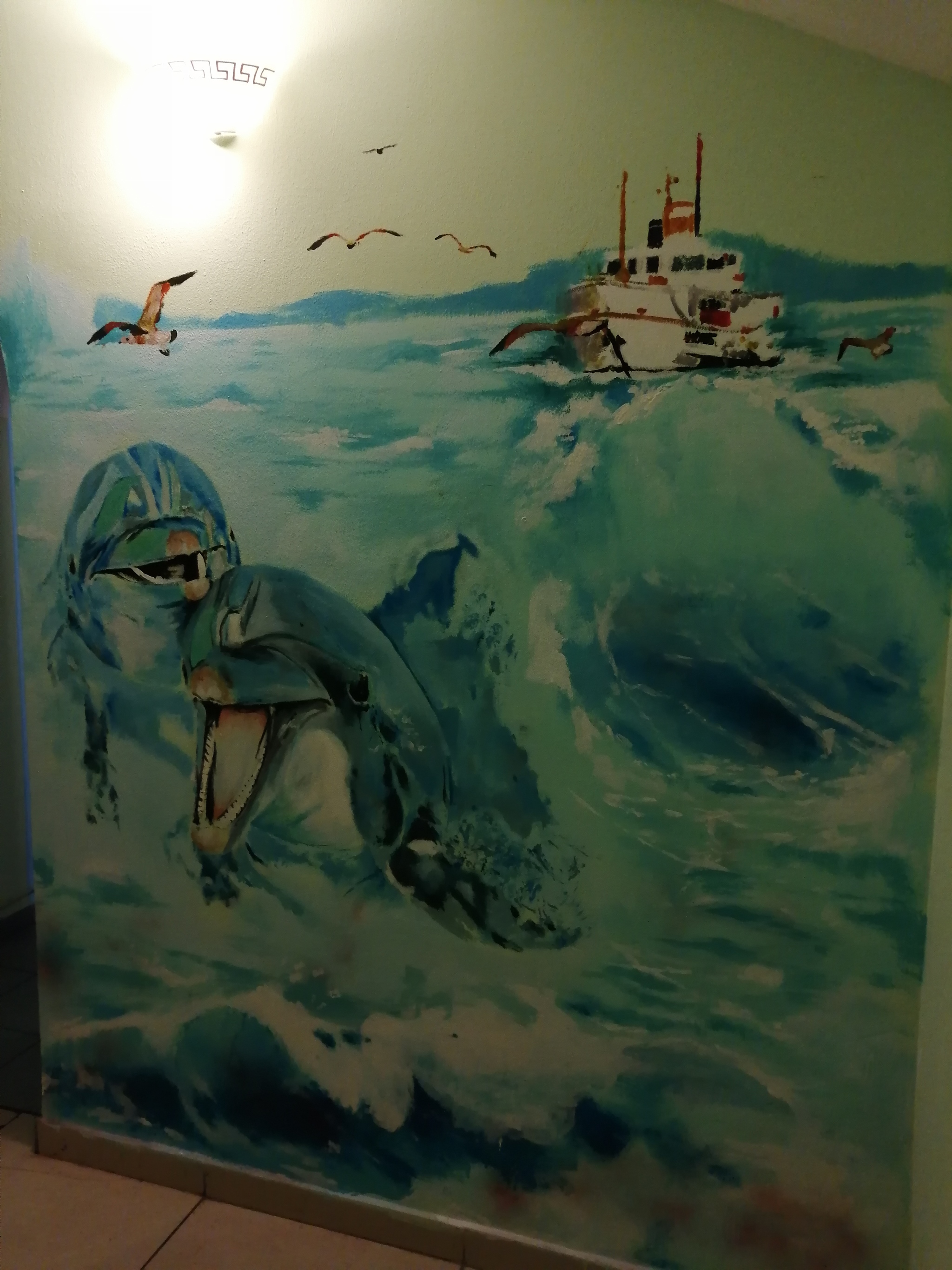 To follow up on the post about my mother’s fence with dolphins. Here are a few more works for those interested) - Animals, Nature, Airbrushing, Painting, Longpost