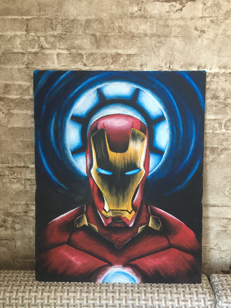 A friend wrote... - Artist, Longpost, Painting, iron Man