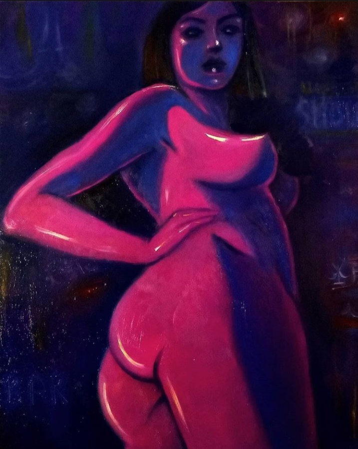 My Nudes 18+ Oil on Canvas - NSFW, My, Erotic, Hand-drawn erotica, Oil painting, Artist, Art, Fan art, Art, Painting, Longpost