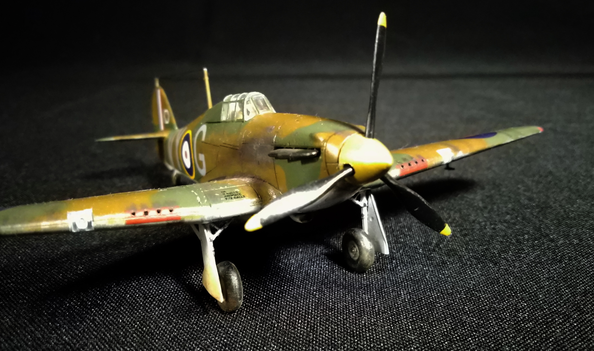 Hurricane in English. Hawker Hurricane Mk.I - My, Stand modeling, Prefabricated model, Aircraft modeling, Story, The Second World War, Battle of Britain, Fighter, Longpost