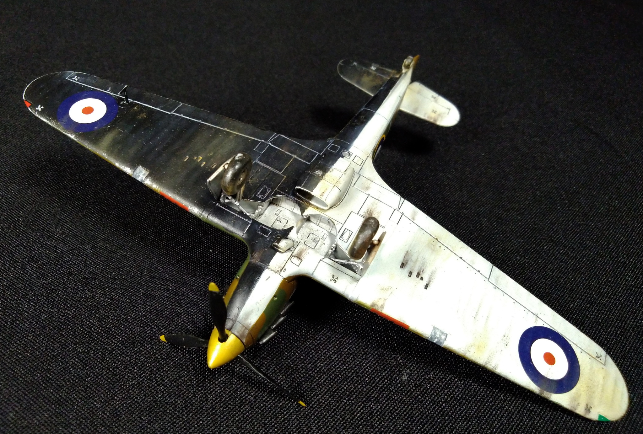 Hurricane in English. Hawker Hurricane Mk.I - My, Stand modeling, Prefabricated model, Aircraft modeling, Story, The Second World War, Battle of Britain, Fighter, Longpost