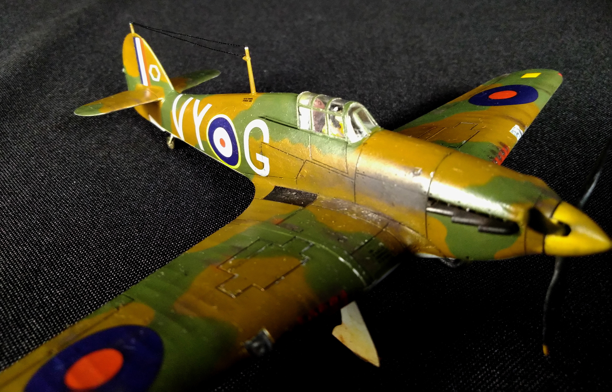 Hurricane in English. Hawker Hurricane Mk.I - My, Stand modeling, Prefabricated model, Aircraft modeling, Story, The Second World War, Battle of Britain, Fighter, Longpost