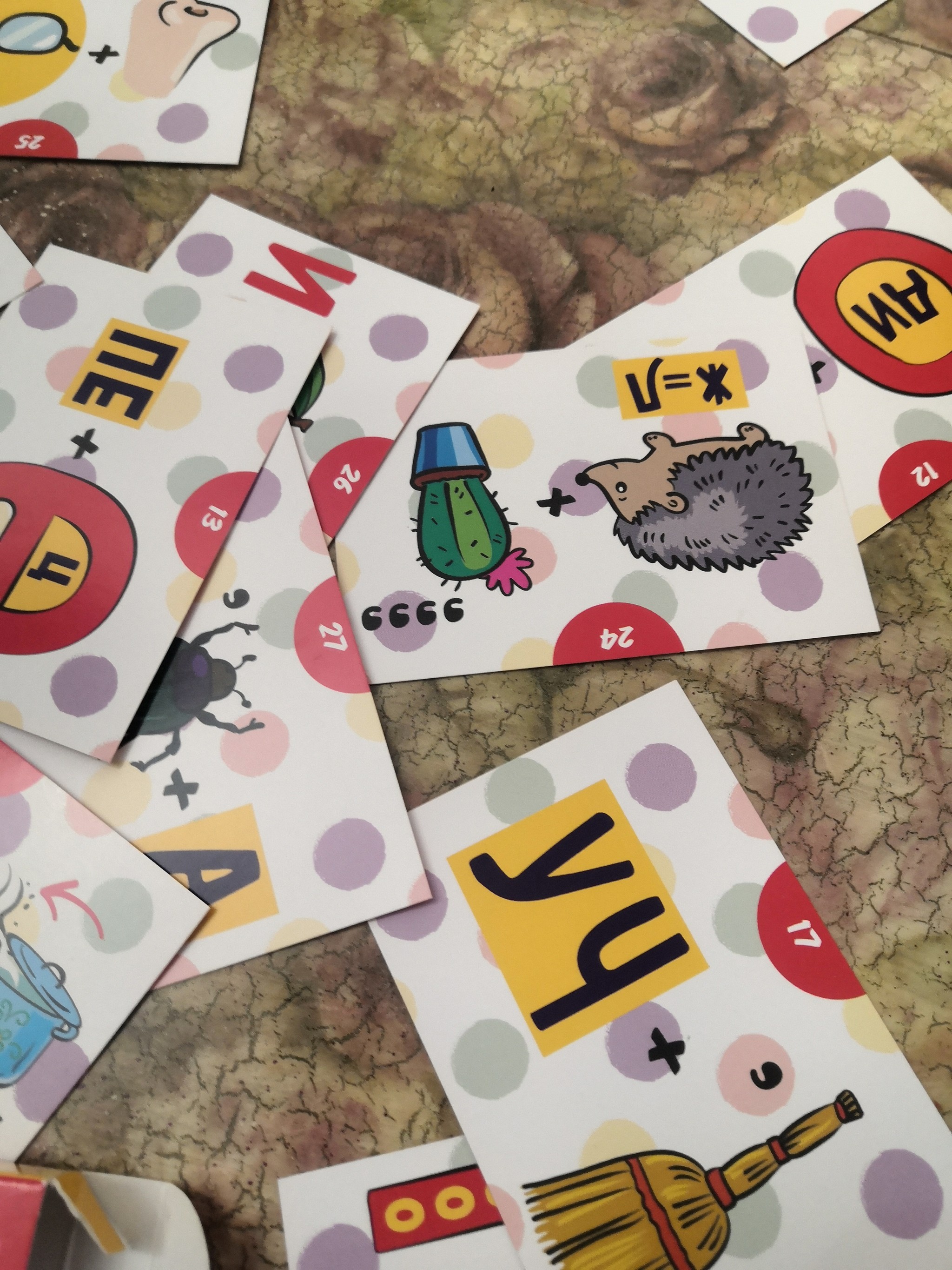 My son and I were solving puzzles over the weekend and couldn’t guess a couple of three cards, but can you? The answers will be - Rebus, cat, Longpost