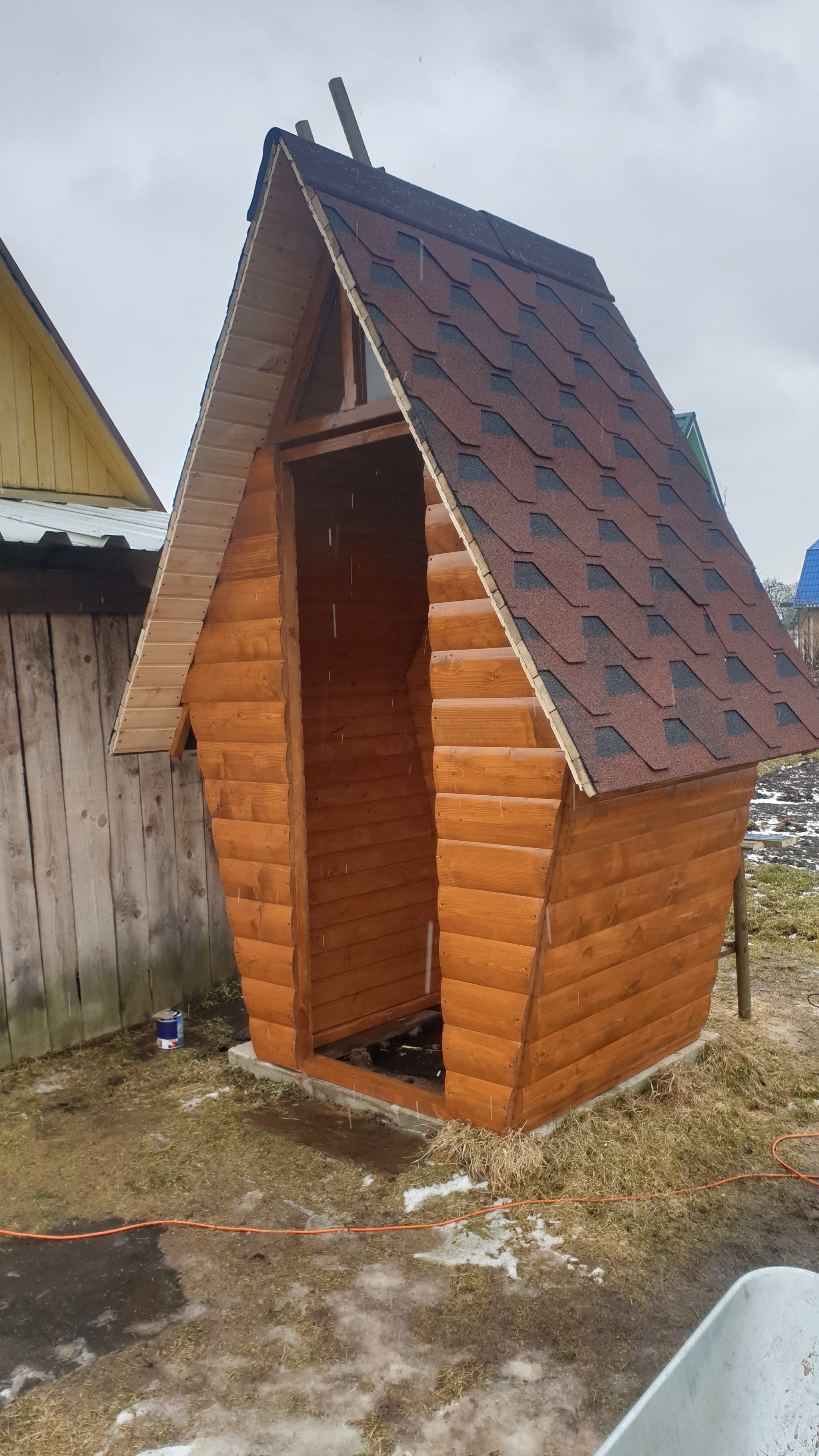 Toilet in the country - My, Dacha, With your own hands, Longpost, Needlework with process