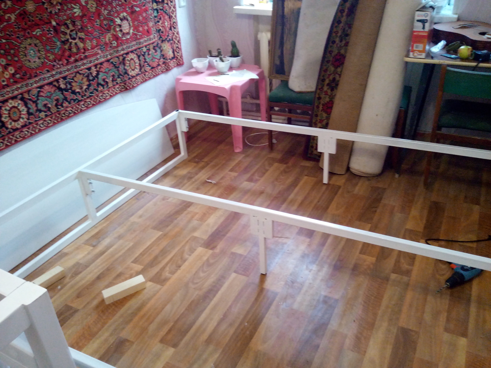 DIY double bed - My, Bed, With your own hands, Longpost, Needlework with process