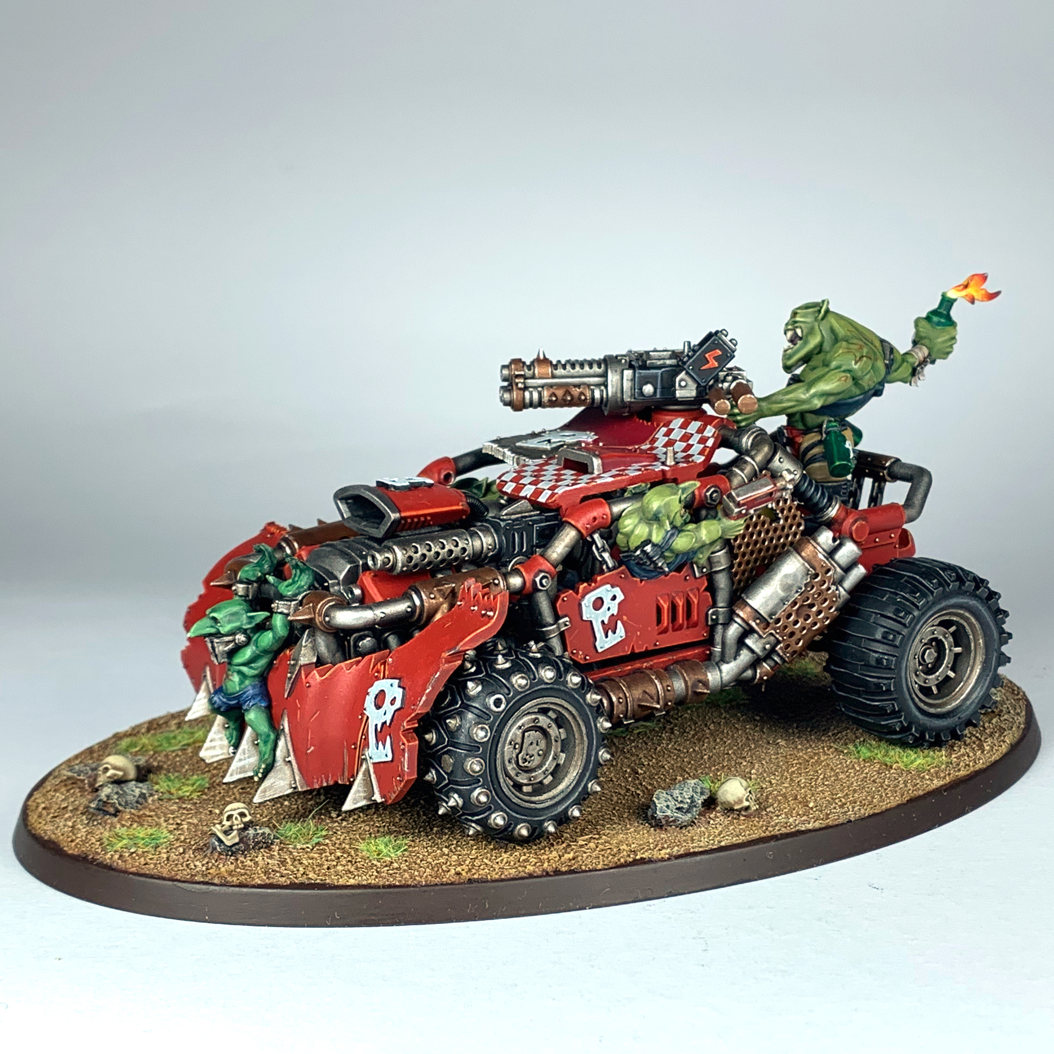 Хобби. Boomdakka Snazzwagon. Орочий Багги - Моё, Wh painting, Warhammer 40k, Warhammer, Орки, Покраска миниатюр, Хобби, Стендовый моделизм, Wh miniatures, Длиннопост