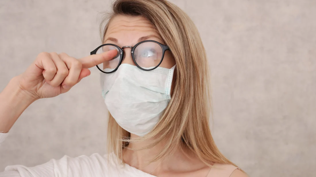 How to wear a mask correctly to prevent your glasses from fogging up - Life hack, Picture with text, Coronavirus, Translation, Translated by myself, Cunning