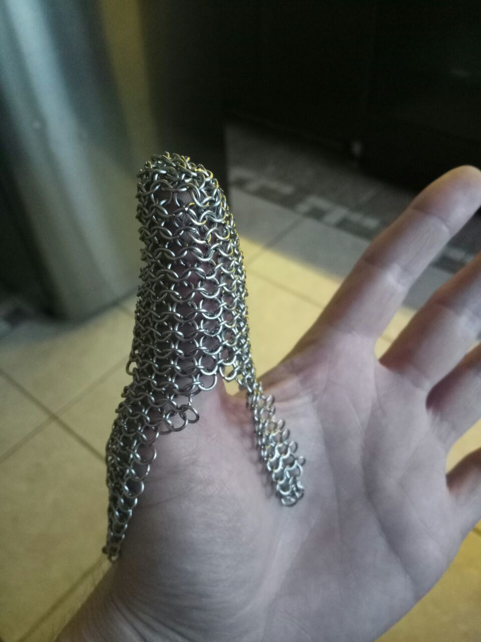 Boner's Glove - My, Longpost, Needlework with process, Gloves, Chain mail