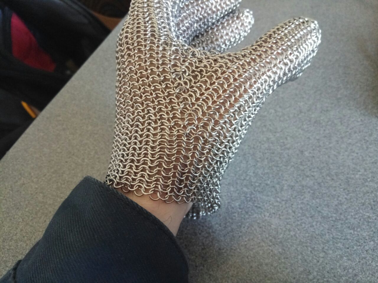 Boner's Glove - My, Longpost, Needlework with process, Gloves, Chain mail