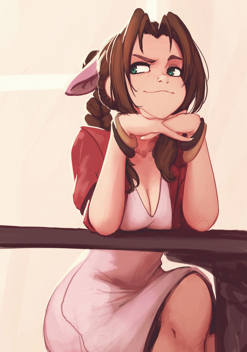 One Character Post: Iris Gainsborough (Final Fantasy VII) - NSFW, Art, Erotic, Girls, A selection, Final fantasy vii, Aerith gainsborough, Longpost, Raichiyo33, Soranamae, Artgerm, Sakimichan, Dandonfuga, Eliskalti