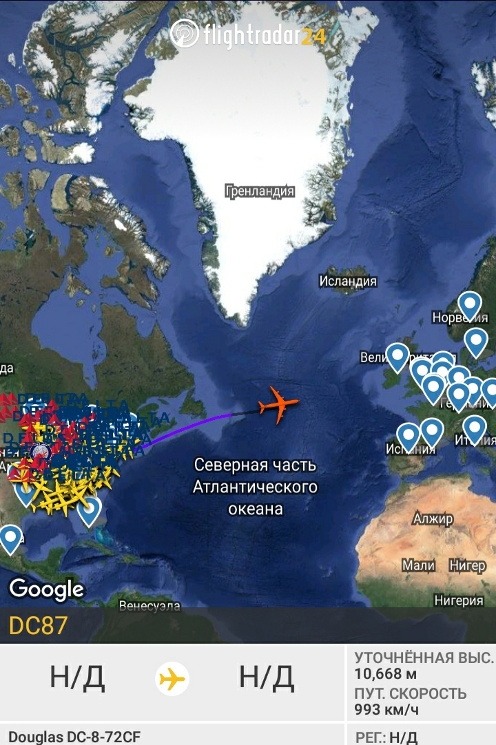 Airplanes of old models that can be found on Flightradar24. Part 2 - My, Flightradar24, Flightradar24com, Airplane, Reliability, Mcdonnell Douglas, Lockheed, Lockheed l-1011 TriStar, Longpost