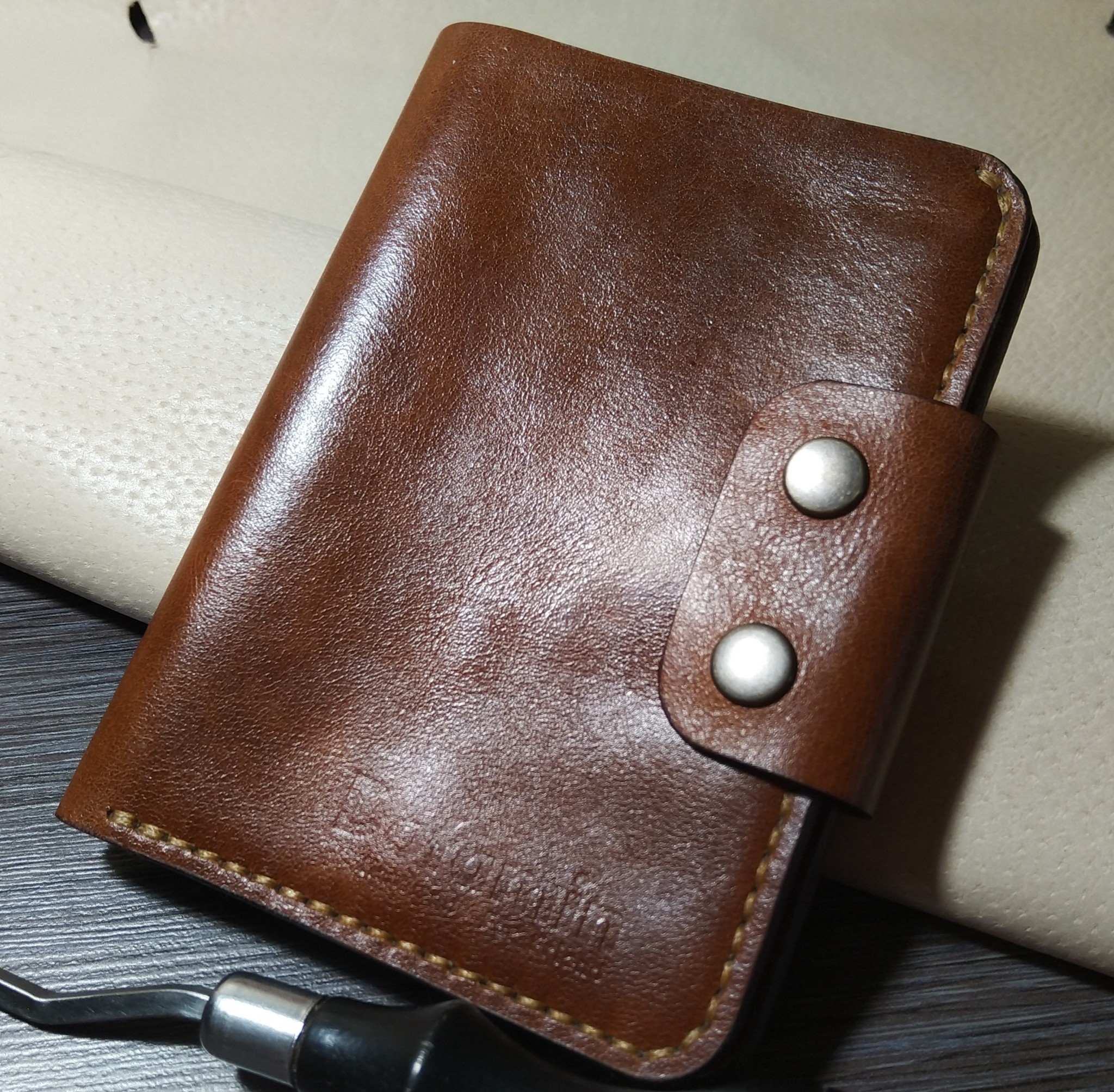 Men's wallet. Handmade - Leather products, Handmade, Needlework without process, Longpost