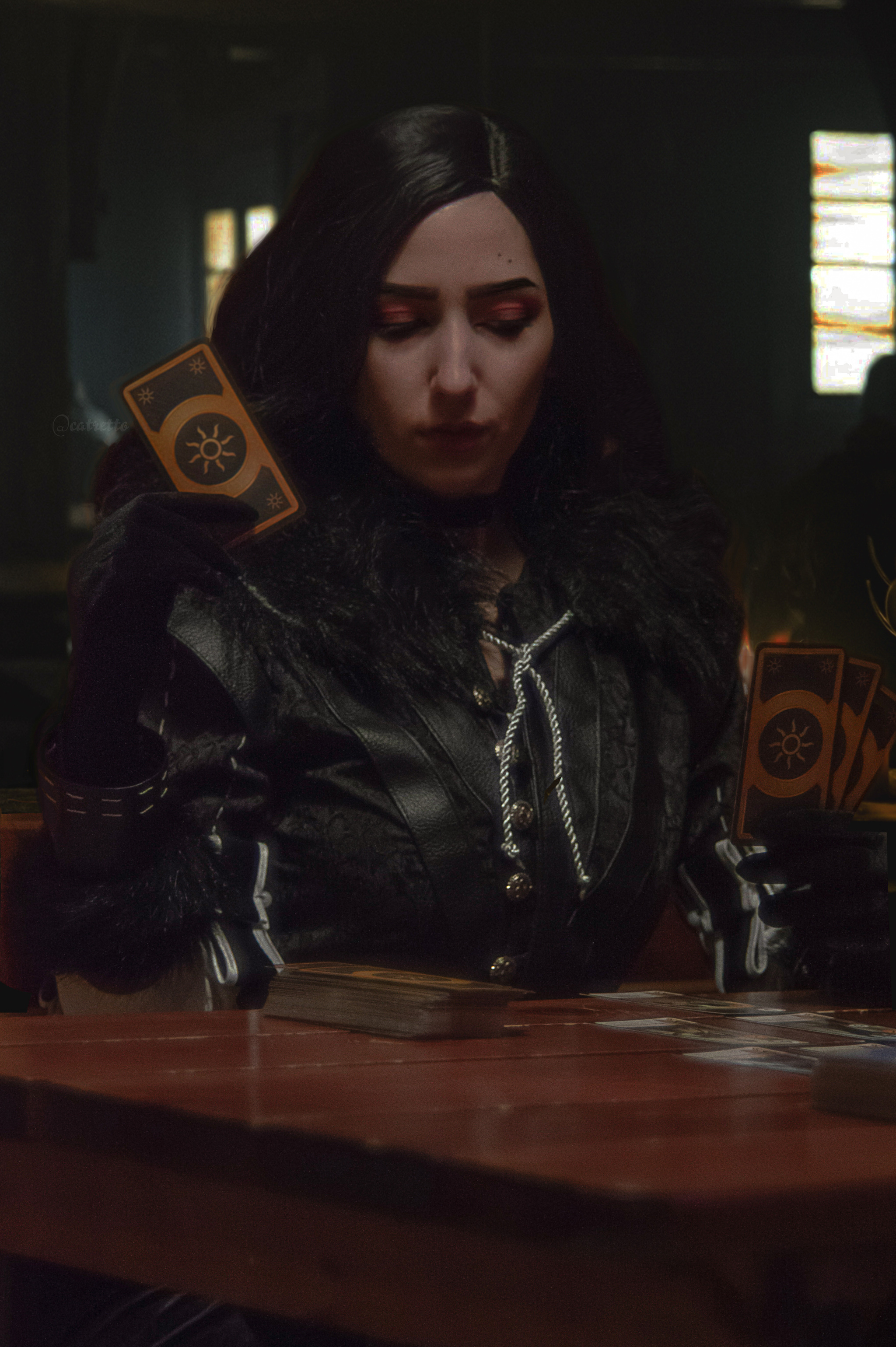 Shall we play gwent? - My, The photo, Beginning photographer, Photoshop master, Witcher, Yennefer, Cosplay, Retouch, Longpost