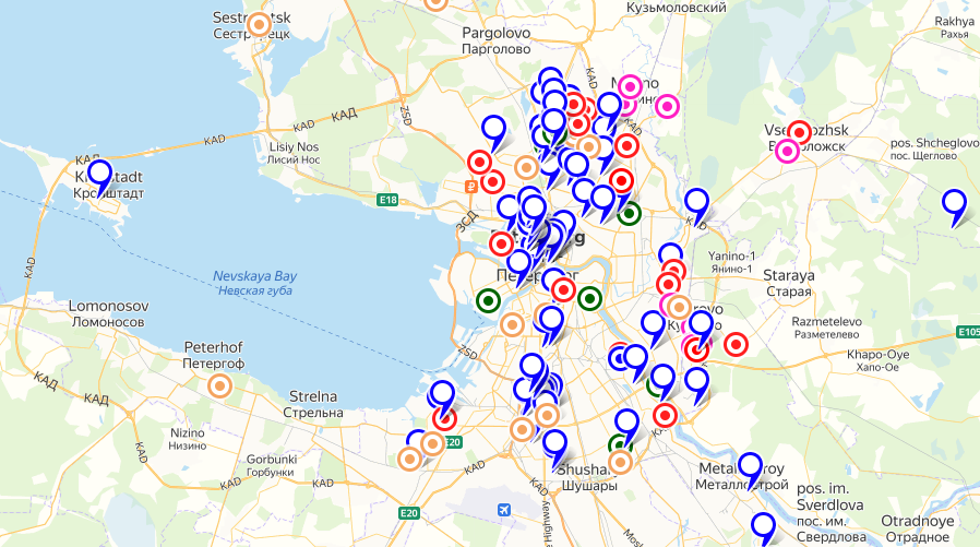 Addresses of St. Petersburg infected with coronavirus and suspected - My, Coronavirus, Pandemic, Viral