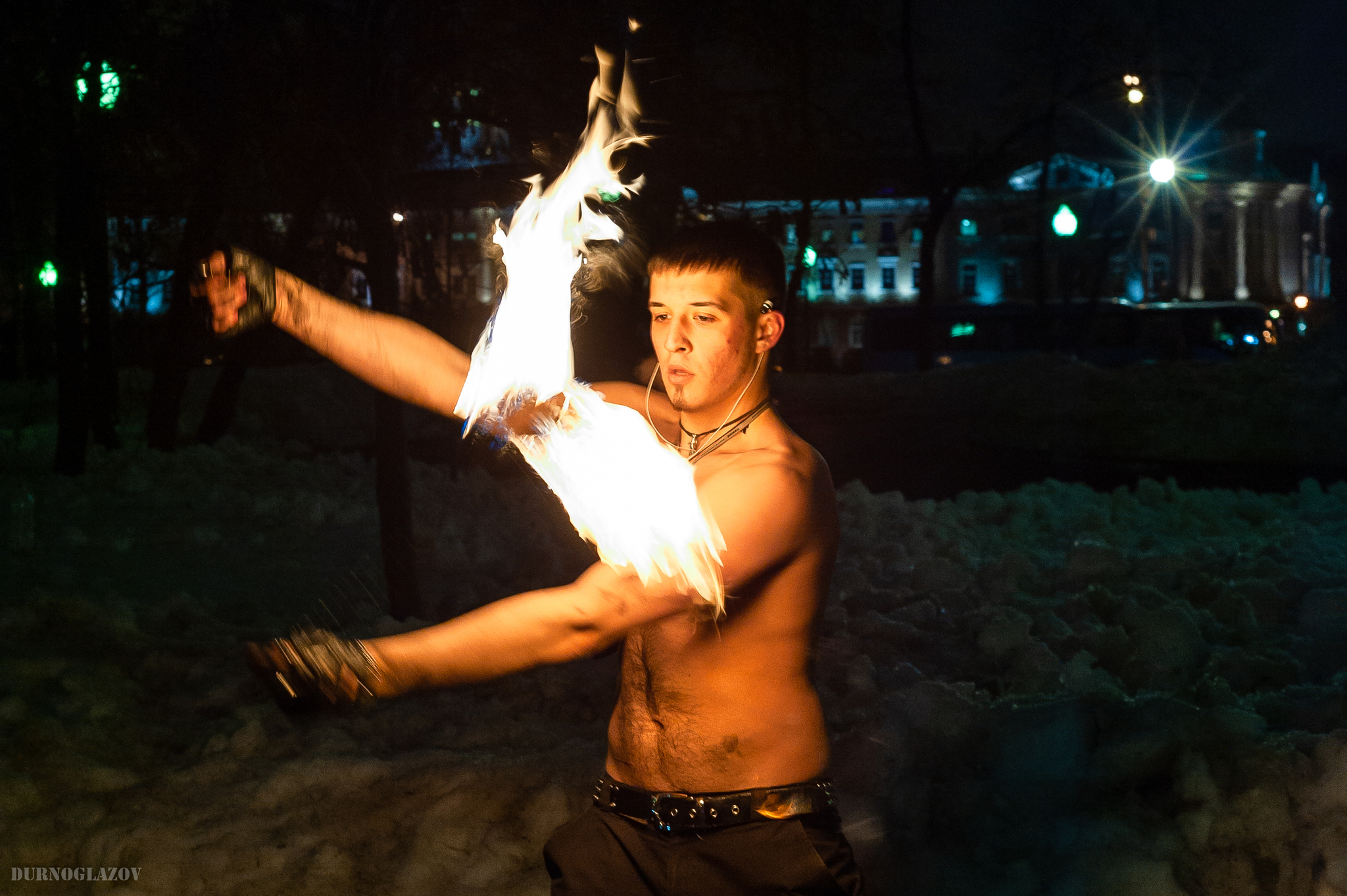 Firemen - My, Fire show, Fire, LEDs, Moscow, Bolotnaya Square, The photo, Nikon, Longpost