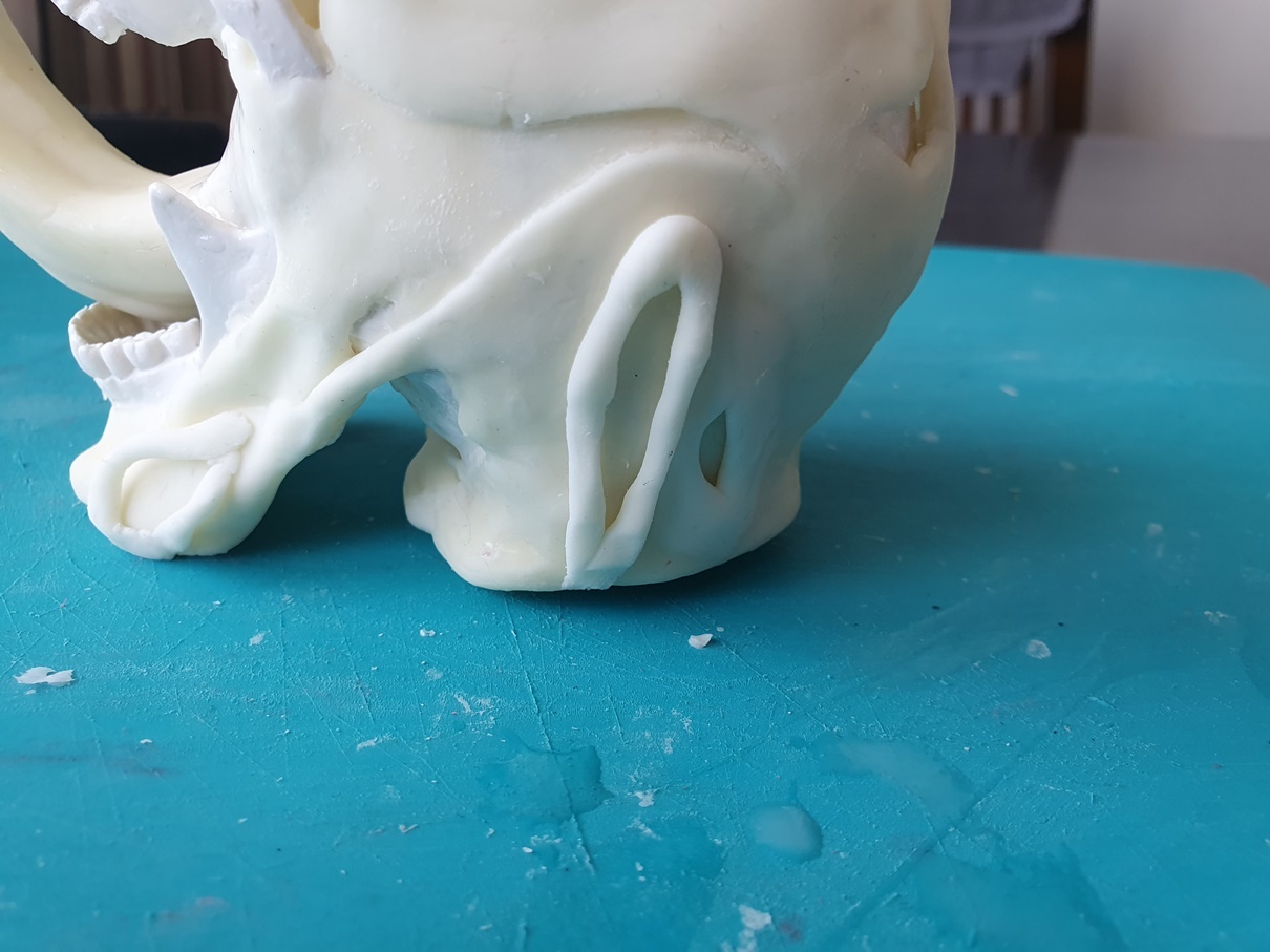 Upgrading a Chinese plastic skull to the skull of a dwarf Eddie Brock (Venom). Schizophrenic story with pictures. 1 part - My, Venom, Needlework with process, Humor, Longpost