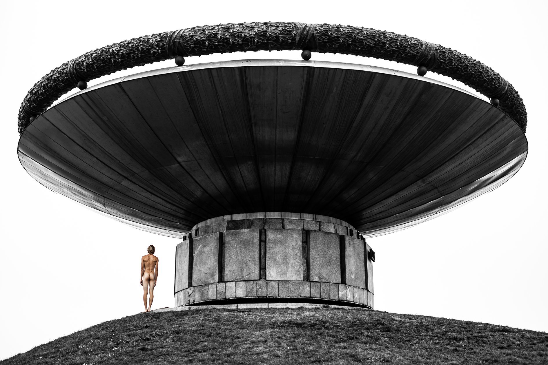 Body and concrete - NSFW, My, Architecture, The photo, Creation, Location, Longpost