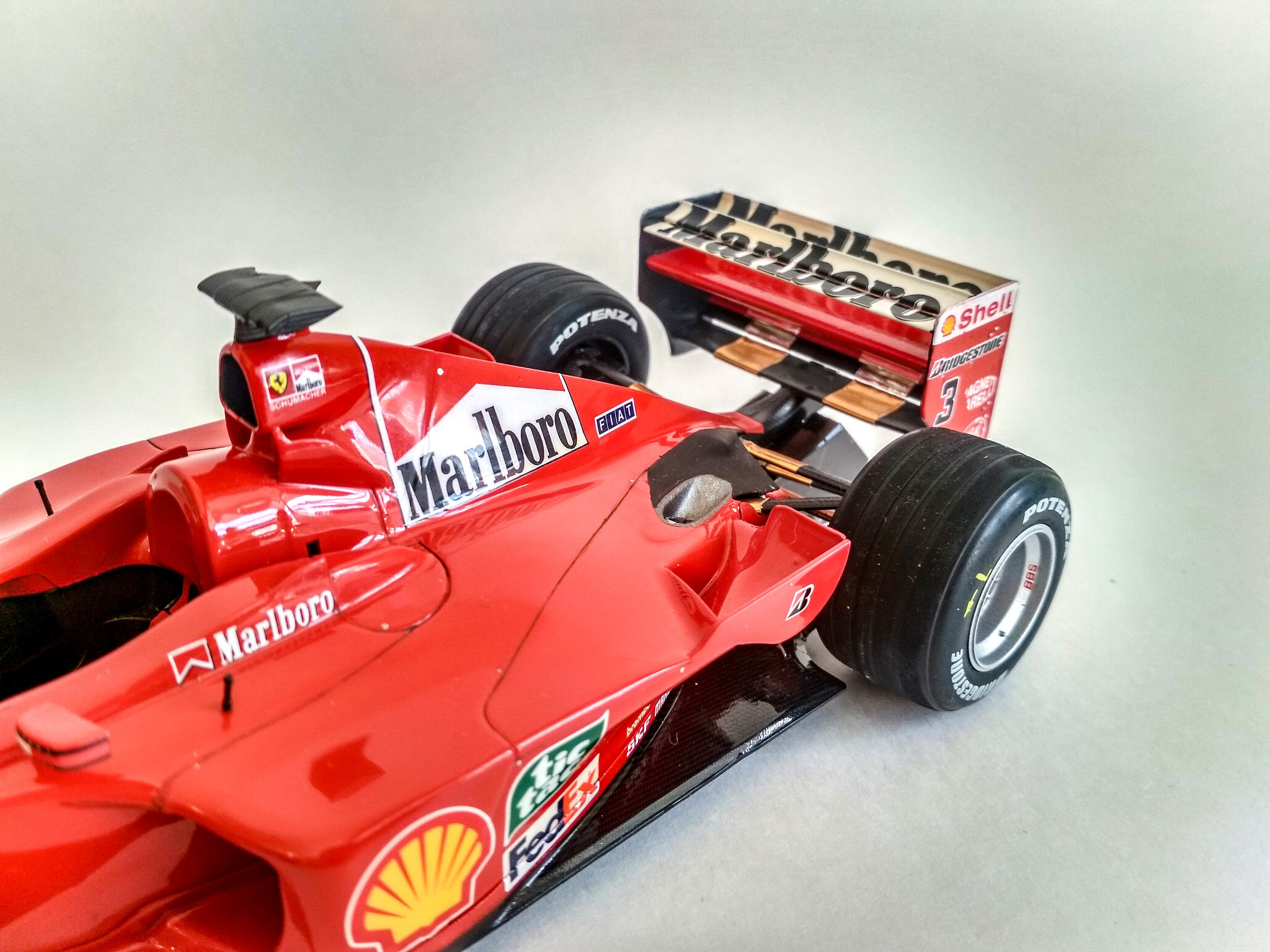 Ferrari F1-2000 in 1:20 scale - My, Ferrari, Tamiya, Michael Schumacher, Formula 1, Longpost