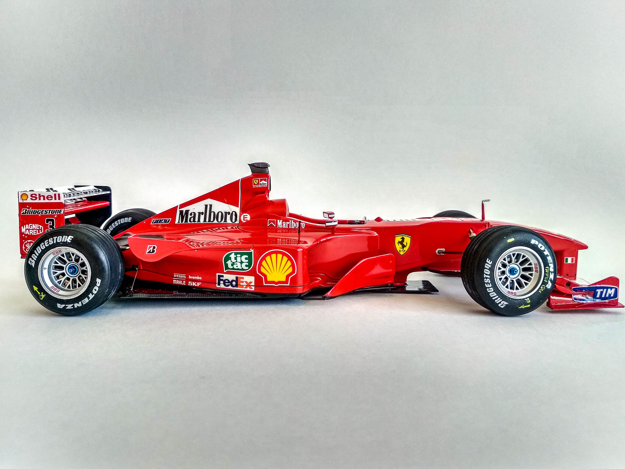 Ferrari F1-2000 in 1:20 scale - My, Ferrari, Tamiya, Michael Schumacher, Formula 1, Longpost