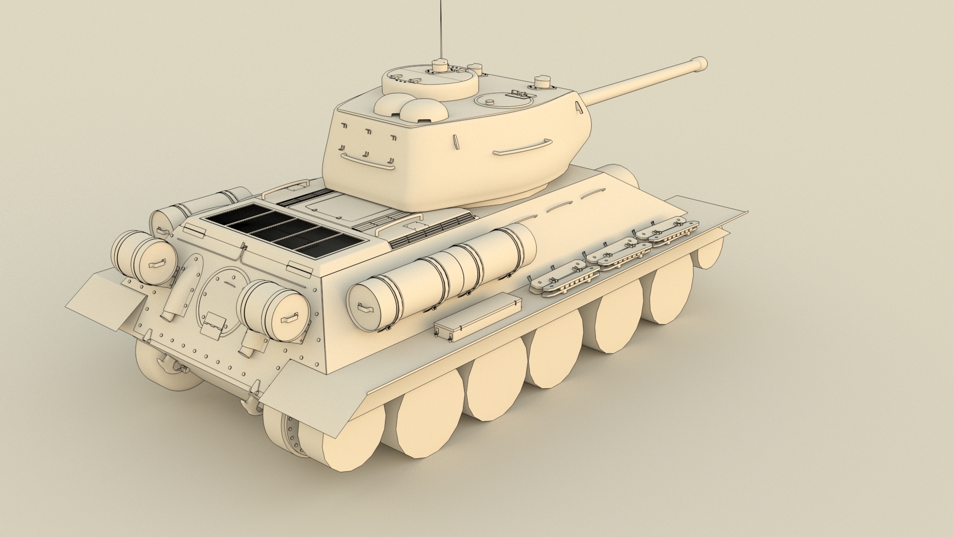 Сборные модели танка Т-34/76 и Т-34/85 в масштабе 1/35