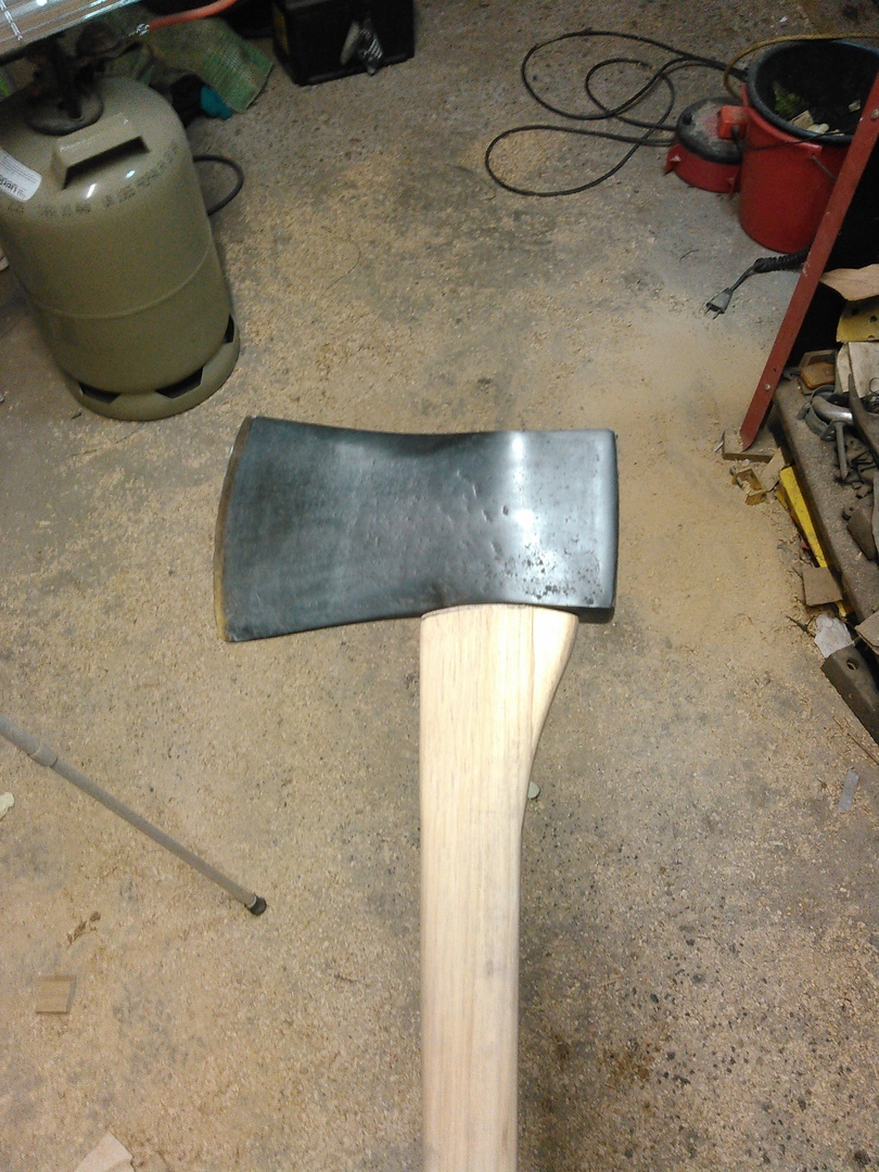 Ax restoration, USA - My, Needlework with process, Restoration, Axe, Craft, Longpost, With your own hands, Hobby, Video