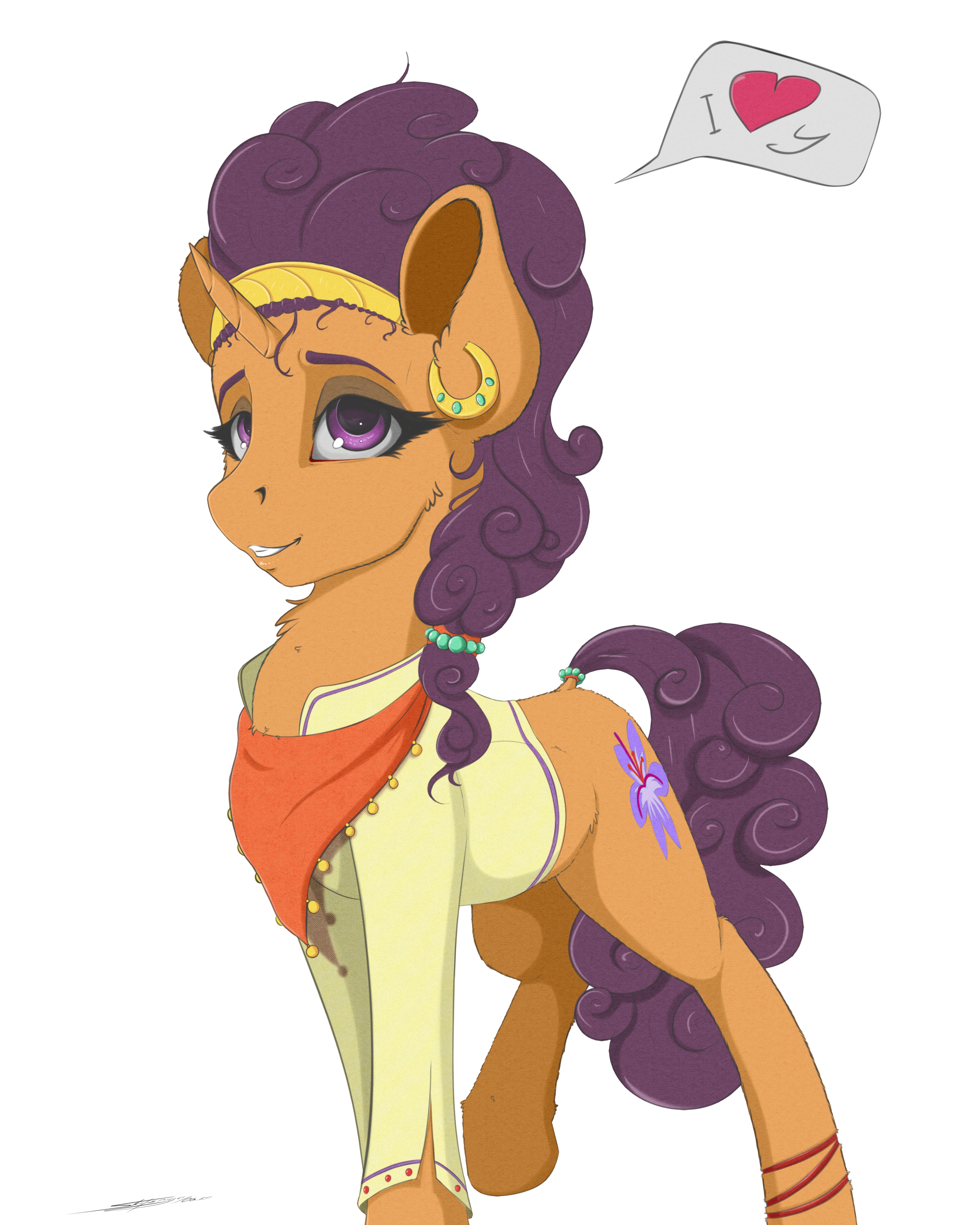 Indian pony - My little pony, PonyArt, Saffron masala, Skitsroom