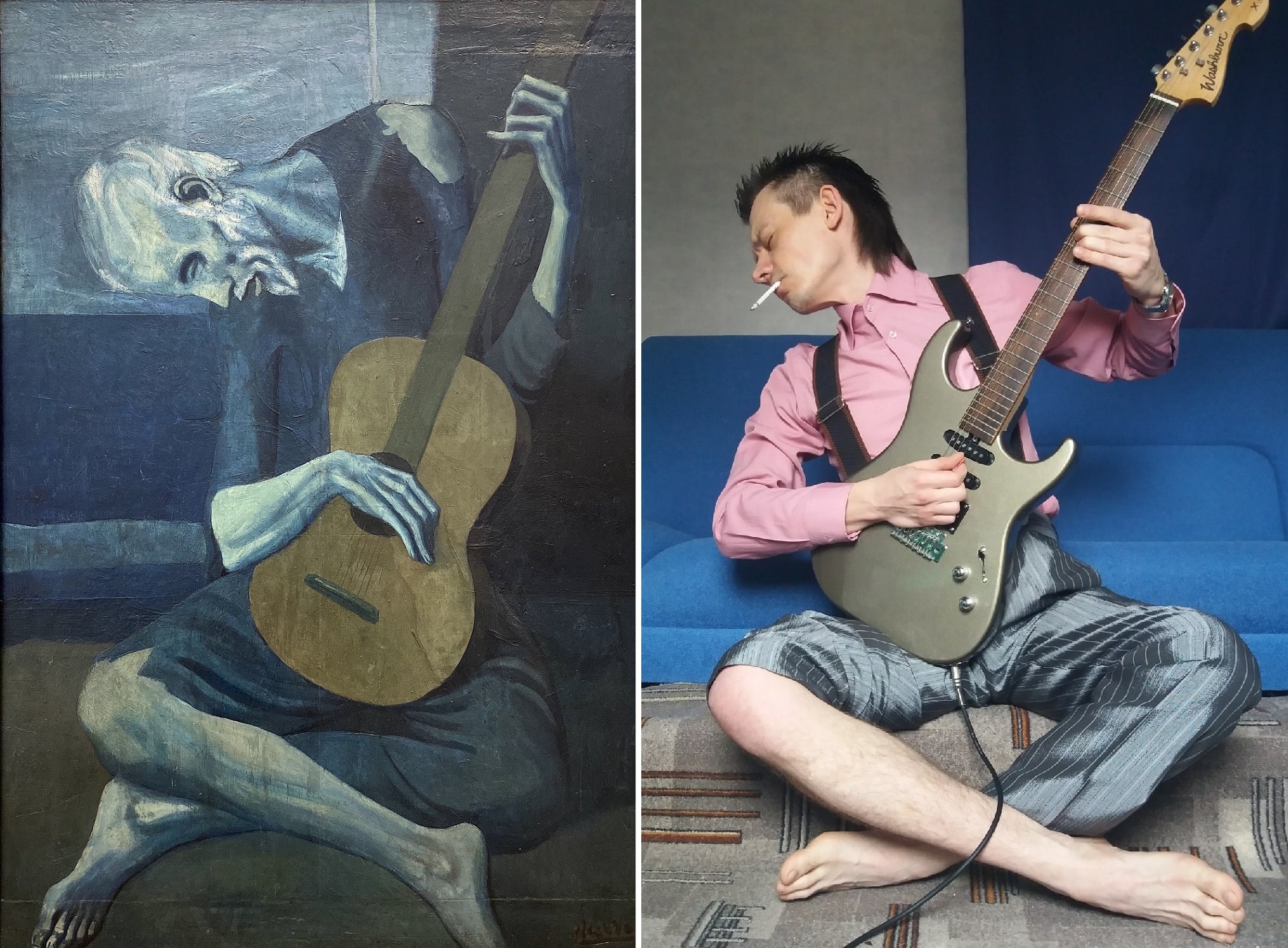 IsoIsolation. Pablo Picasso. Old guitarist - My, Insulation, Picasso, Guitar, Longpost