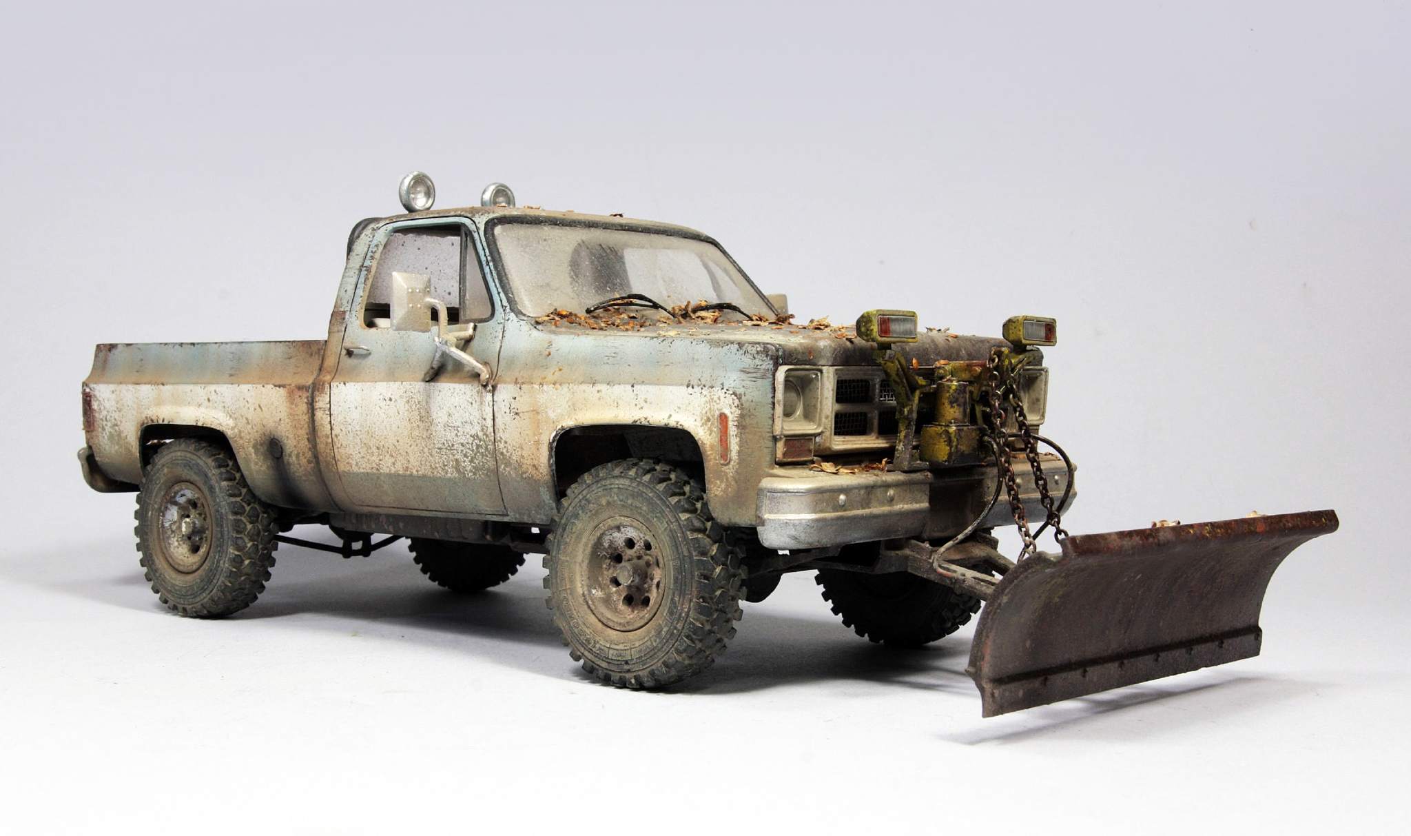 1/24 scale GMC pickup model - My, Models, Auto, Longpost, Stand modeling