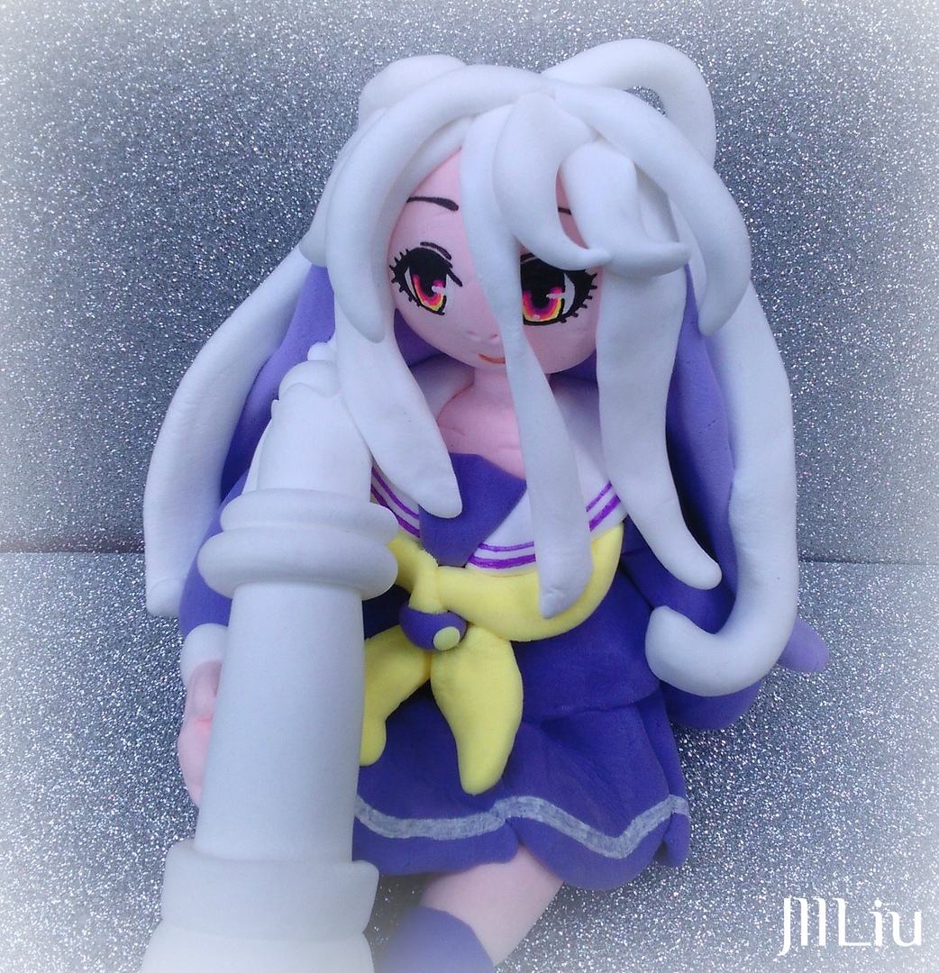 Shiro from the anime: No Game No Life - My, With your own hands, Doll, Creation, Figurines, Anime, Needlework without process, Longpost, No game no life, Shiro (No Game No Life)