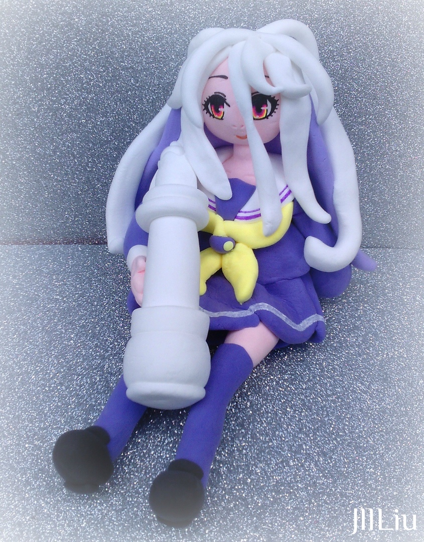 Shiro from the anime: No Game No Life - My, With your own hands, Doll, Creation, Figurines, Anime, Needlework without process, Longpost, No game no life, Shiro (No Game No Life)