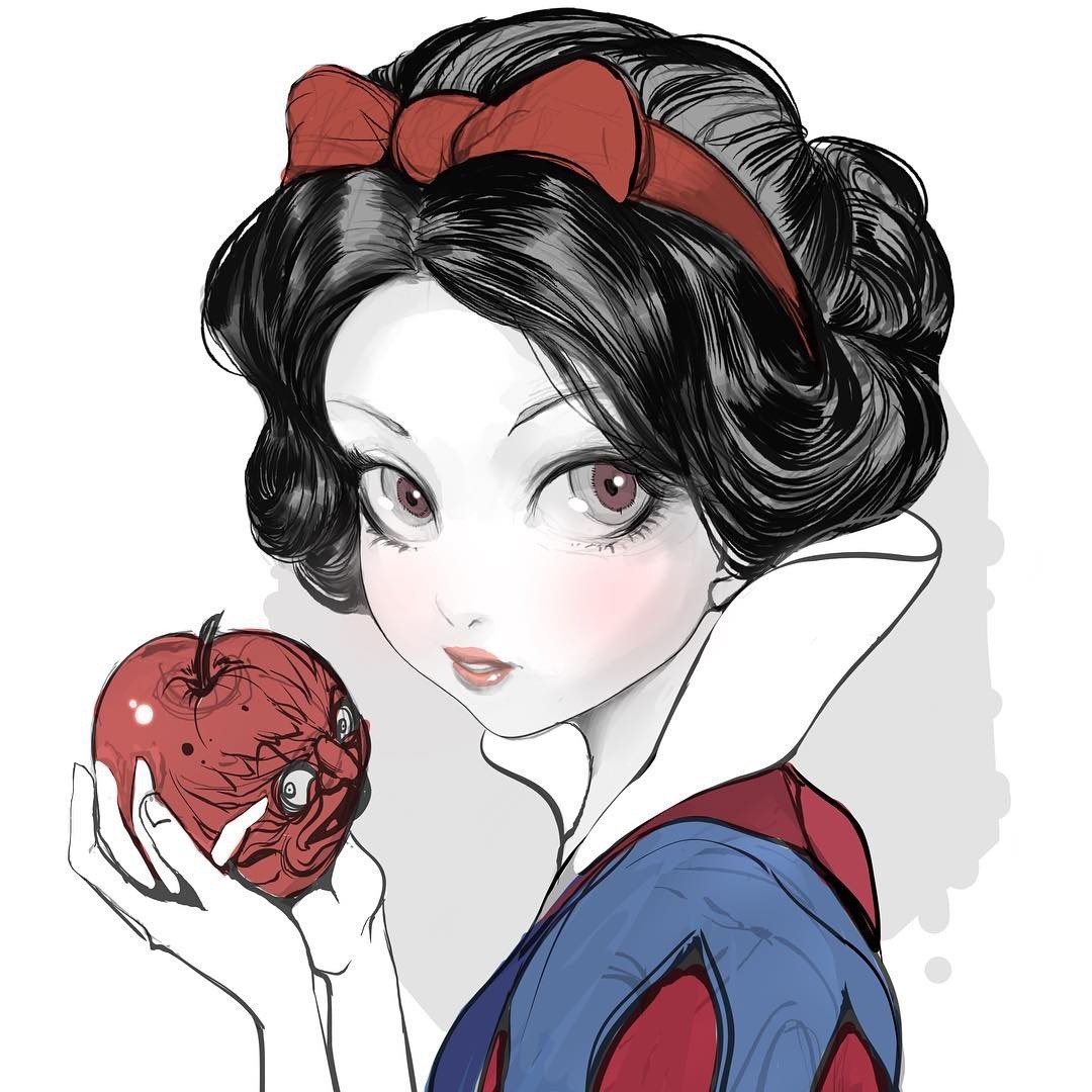 Snow White - Drawing, Story, Snow White, Disney princesses, Girls