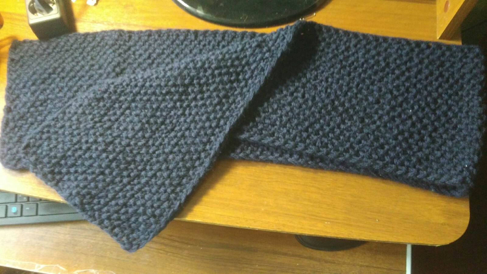 Continuation of knitting - My, Knitting, Scarf, Needlework without process