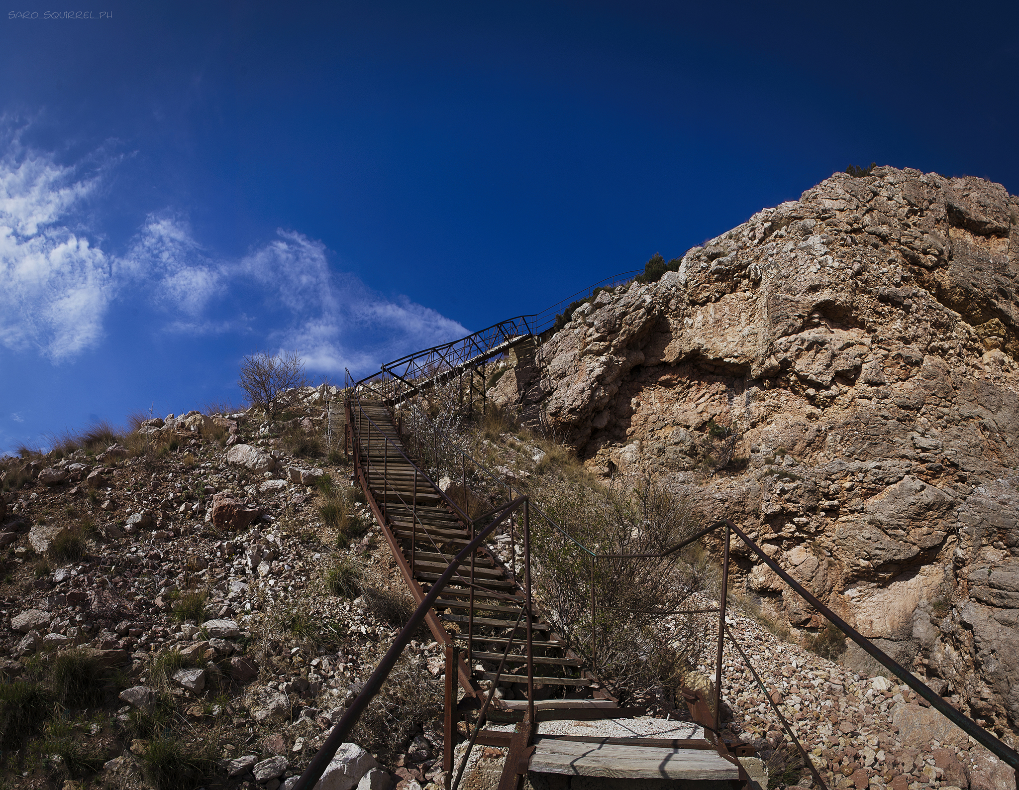 Three stairs - My, Stairs, Панорама, Photoshop, Landscape, Longpost