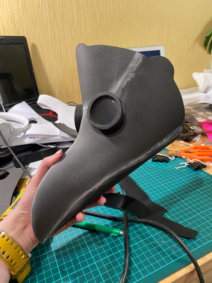 DIY plague doctor mask - My, Cosplay, Plague Doctor, Needlework with process, Coronavirus, Longpost