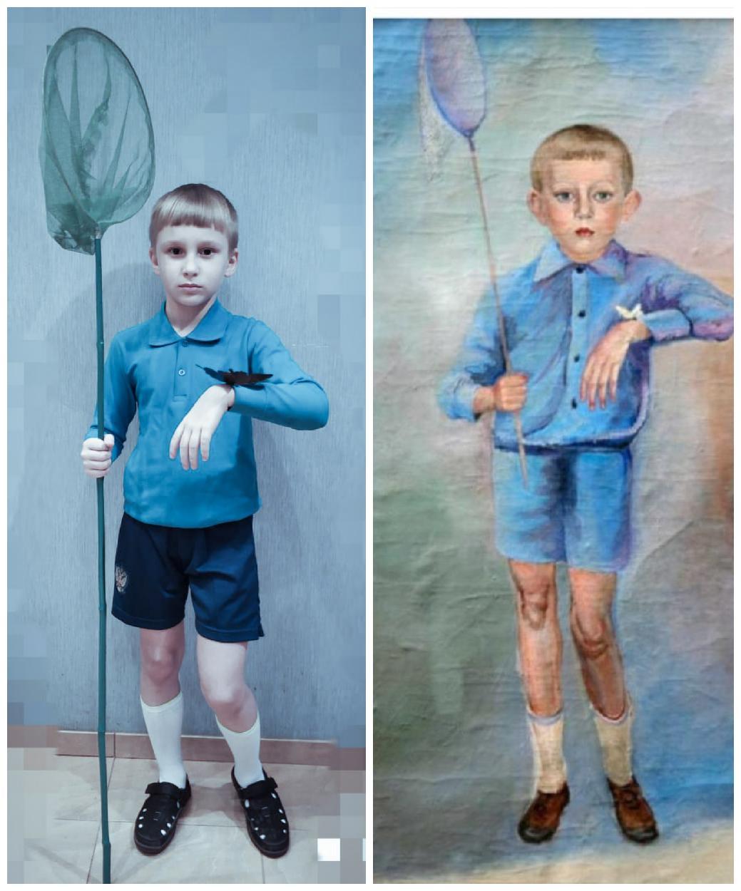 Boy with bow tie - My, Insulation, The photo, Painting, Luchishkin, Art, Children