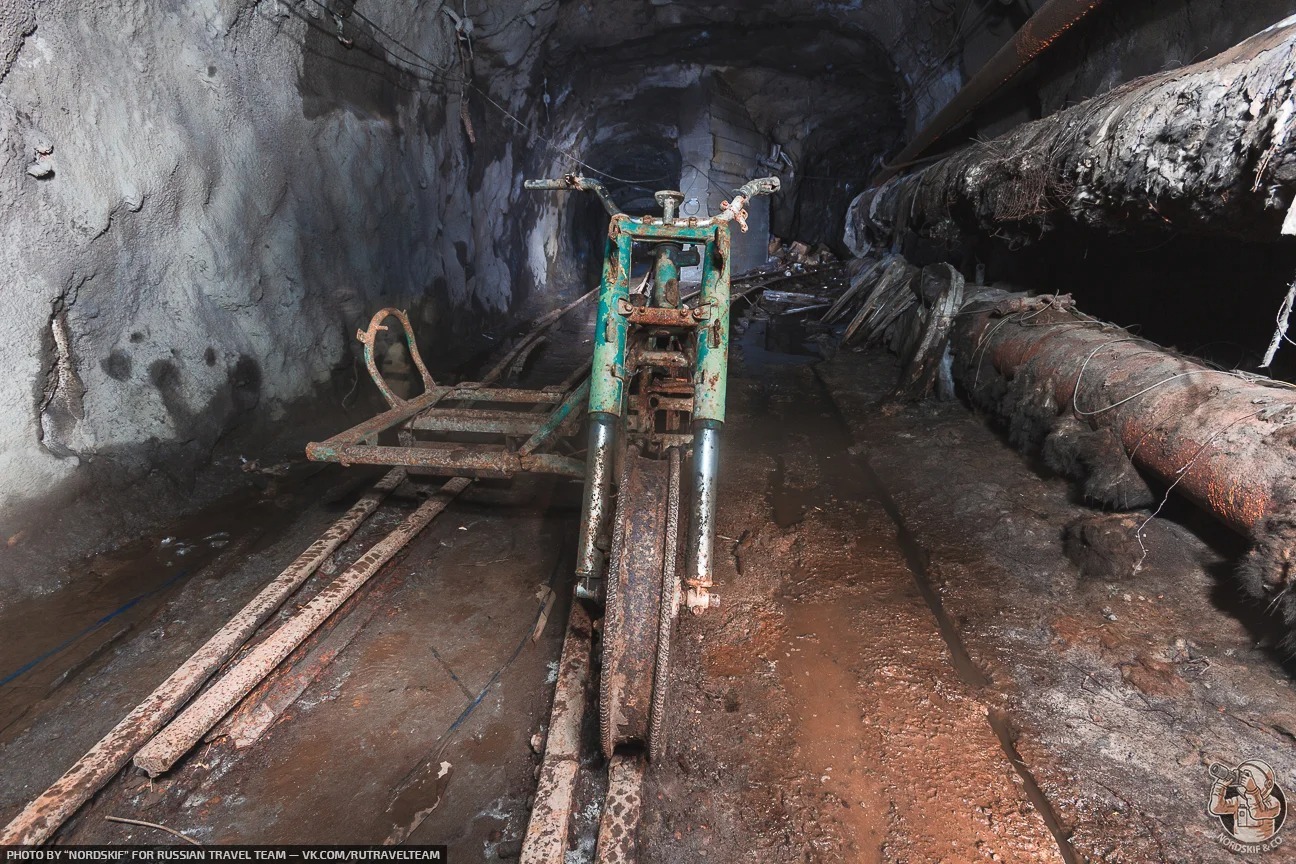 Where did you come from here? I went down 100 meters to the second horizon of the mine and found a “motorized tire” from a Ural motorcycle - My, Abandoned, Ural motorcycle, Motorized rubber, Longpost, Moto