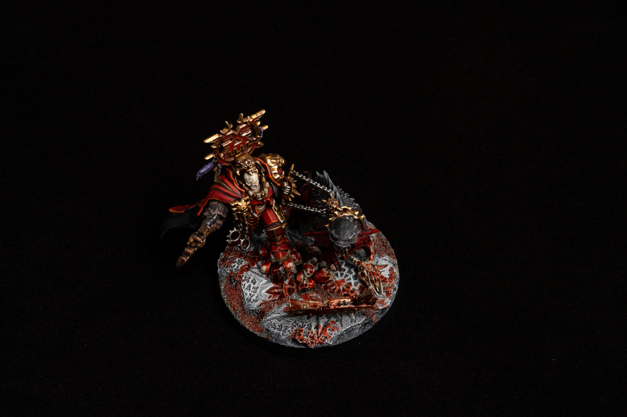 Lord of Khorne - My, Warhammer: age of sigmar, Blades of Khorne, Demon, Dog, Blood, Painting miniatures, Longpost