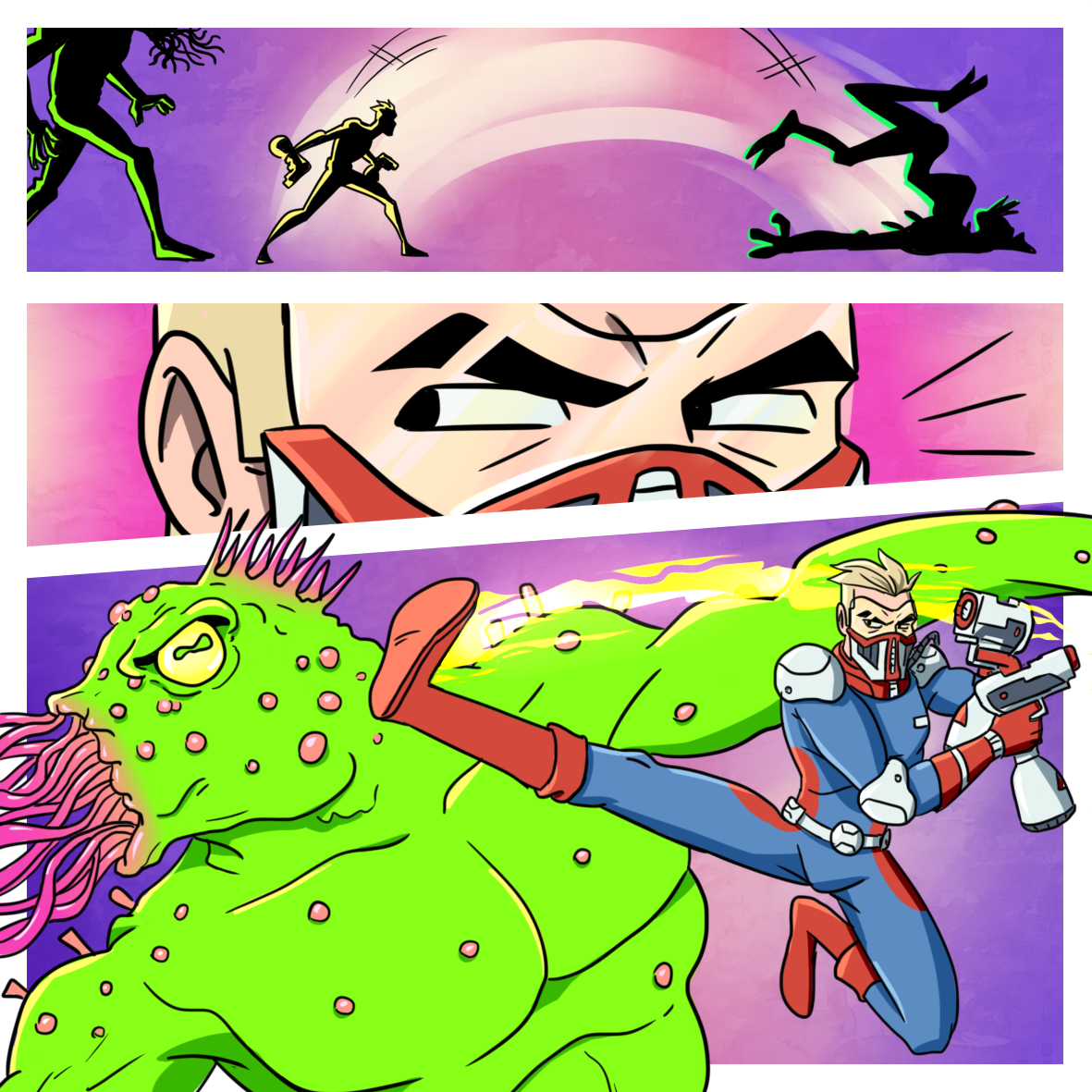 Doctor Sanitizer (part 2) - My, Comics, Superheroes, Coronavirus, Longpost