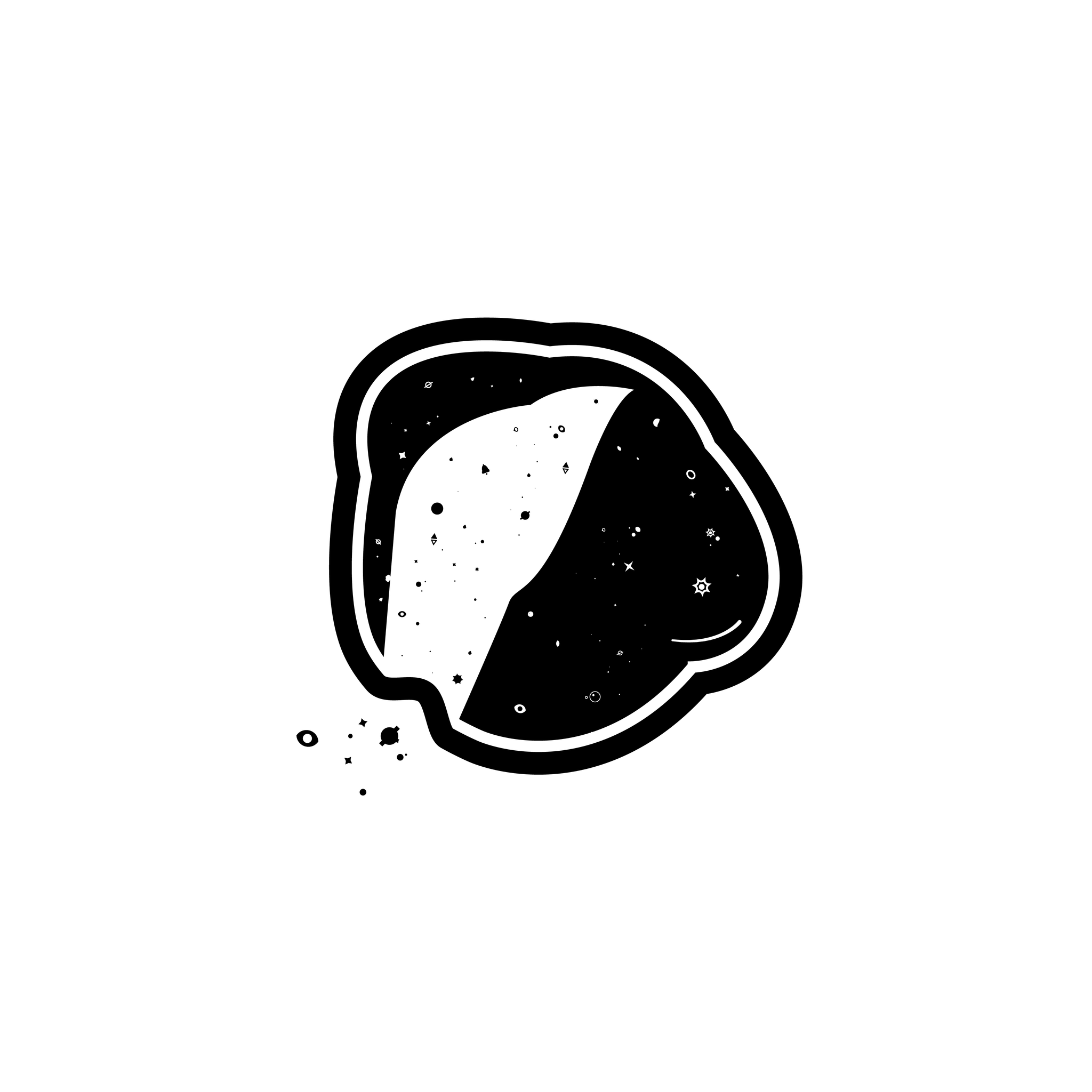 Space and food (series of illustrations) - My, Creative, Image, Design, Graphic design, Illustrations, Space, Food, Idea, Longpost