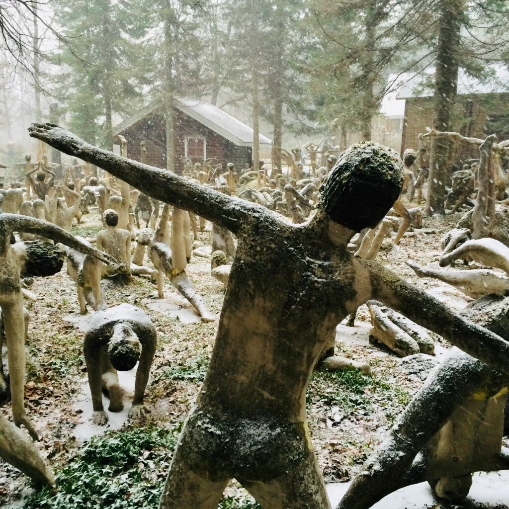 Finnish forest where zombies live - Travels, Finland, Sculpture, Zombie, Madness, Mystic, Longpost