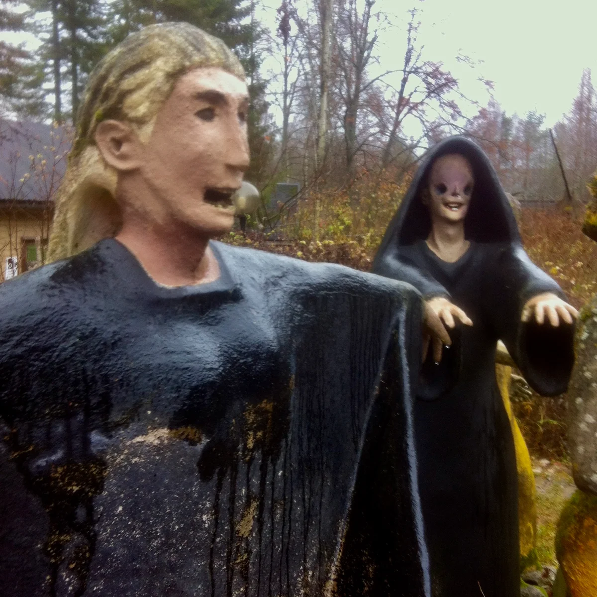 Finnish forest where zombies live - Travels, Finland, Sculpture, Zombie, Madness, Mystic, Longpost