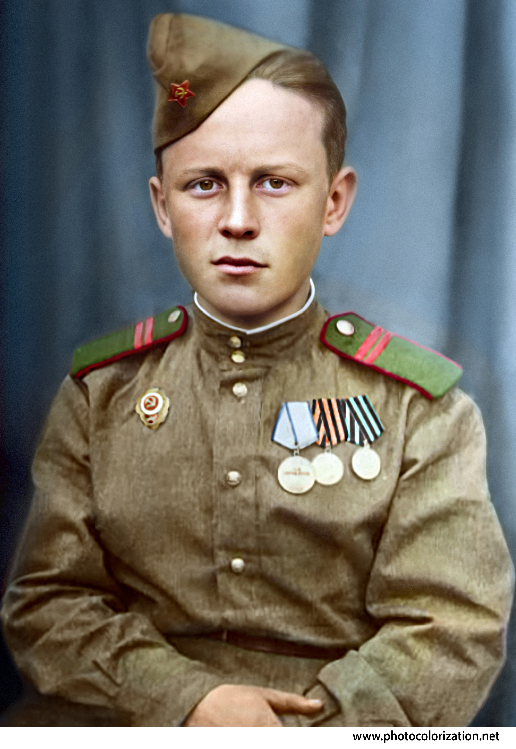 Photo restoration - My, Colorization, The Second World War, The Great Patriotic War, Photoshop, Longpost