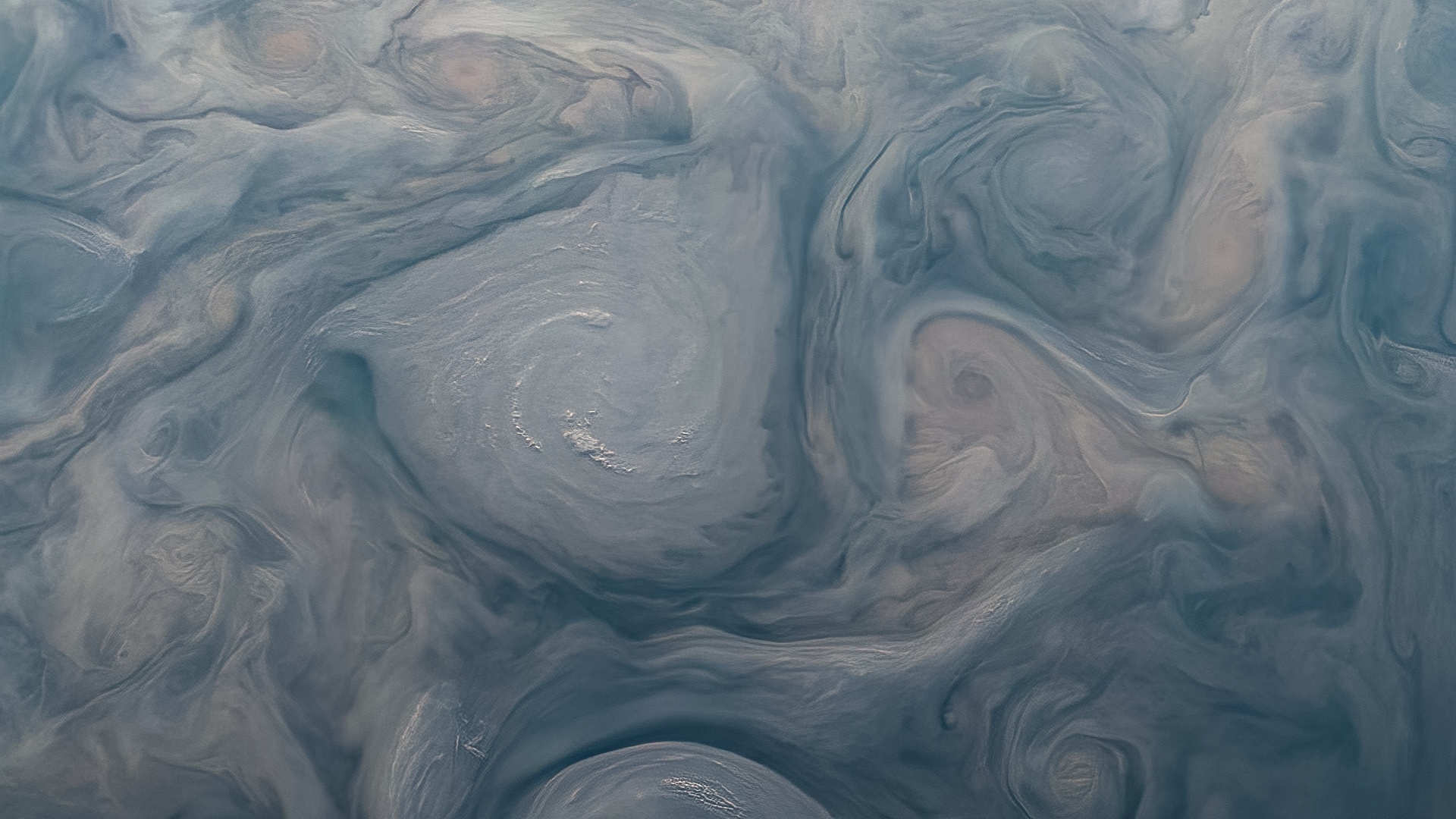 Bizarre shapes and bright colors of Jupiter's atmosphere in Juno images - Jupiter, Juno, Space, Longpost