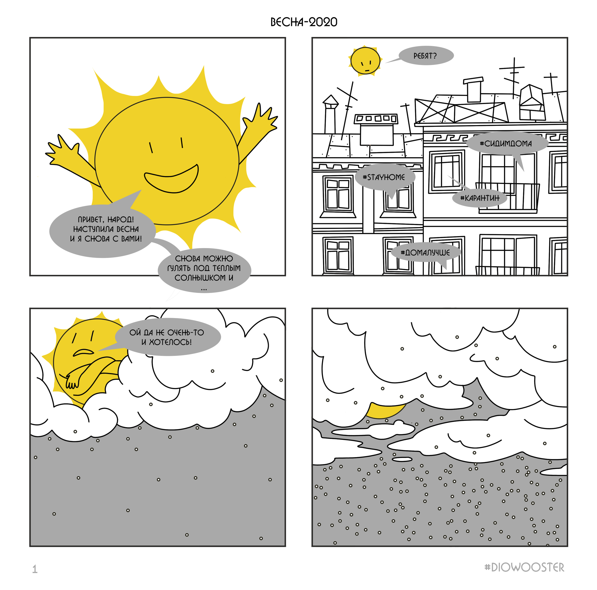 Weather, coronavirus and extrapolation - My, Diowooster, Comics, Coronavirus, Weather, Extrapolation