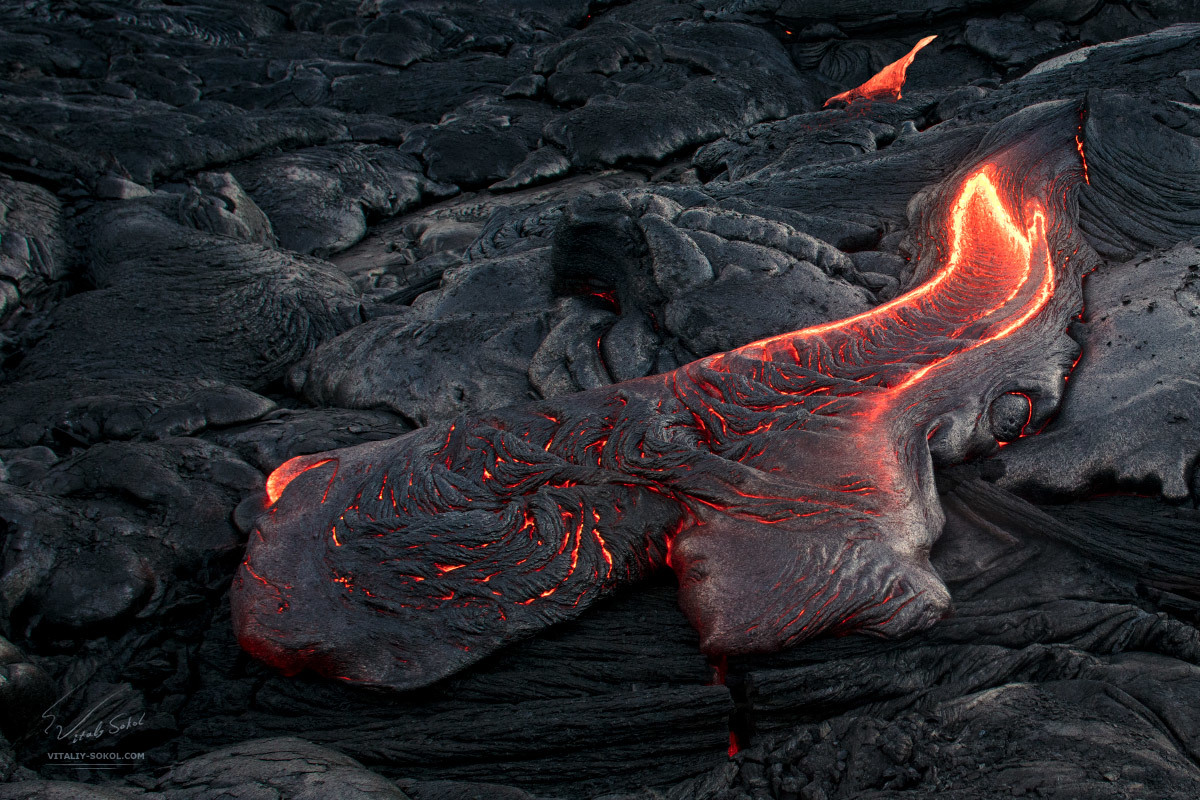 How we fried sausages in a volcano - My, Hawaii, Volcano, Fire, Adventures, Travels, Video, Longpost, Kilauea Volcano