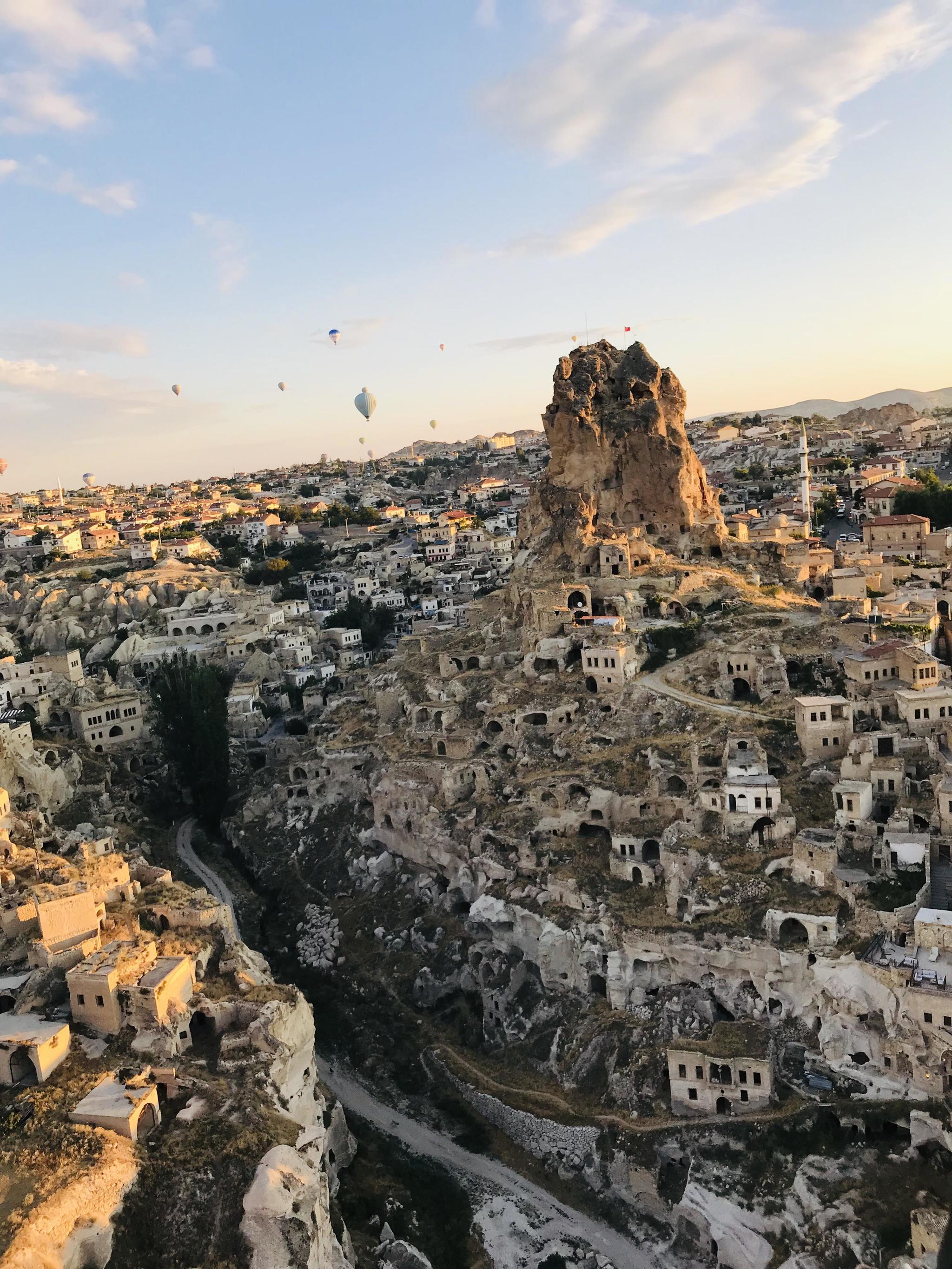 View of Cappadocia, Turkiye. From a hot air balloon - Cappadocia, Turkey, View, beauty, Balloon