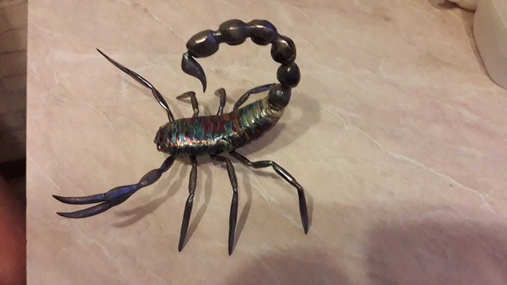 Scorpio stainless steel - Art welding, Sculpture, Argon welding