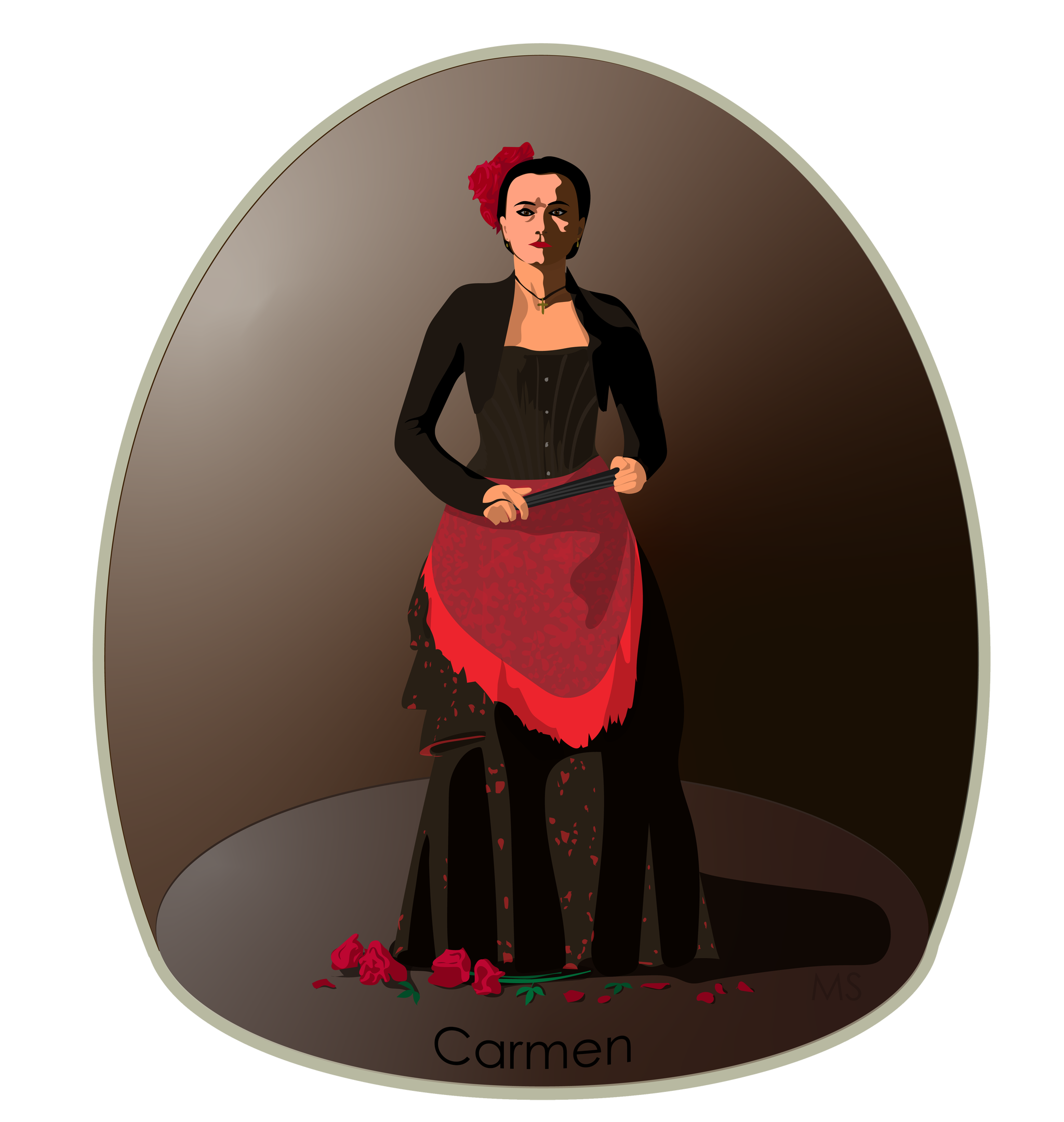 Carmen - My, Digital drawing, Image, Opera and opera houses, Vector graphics