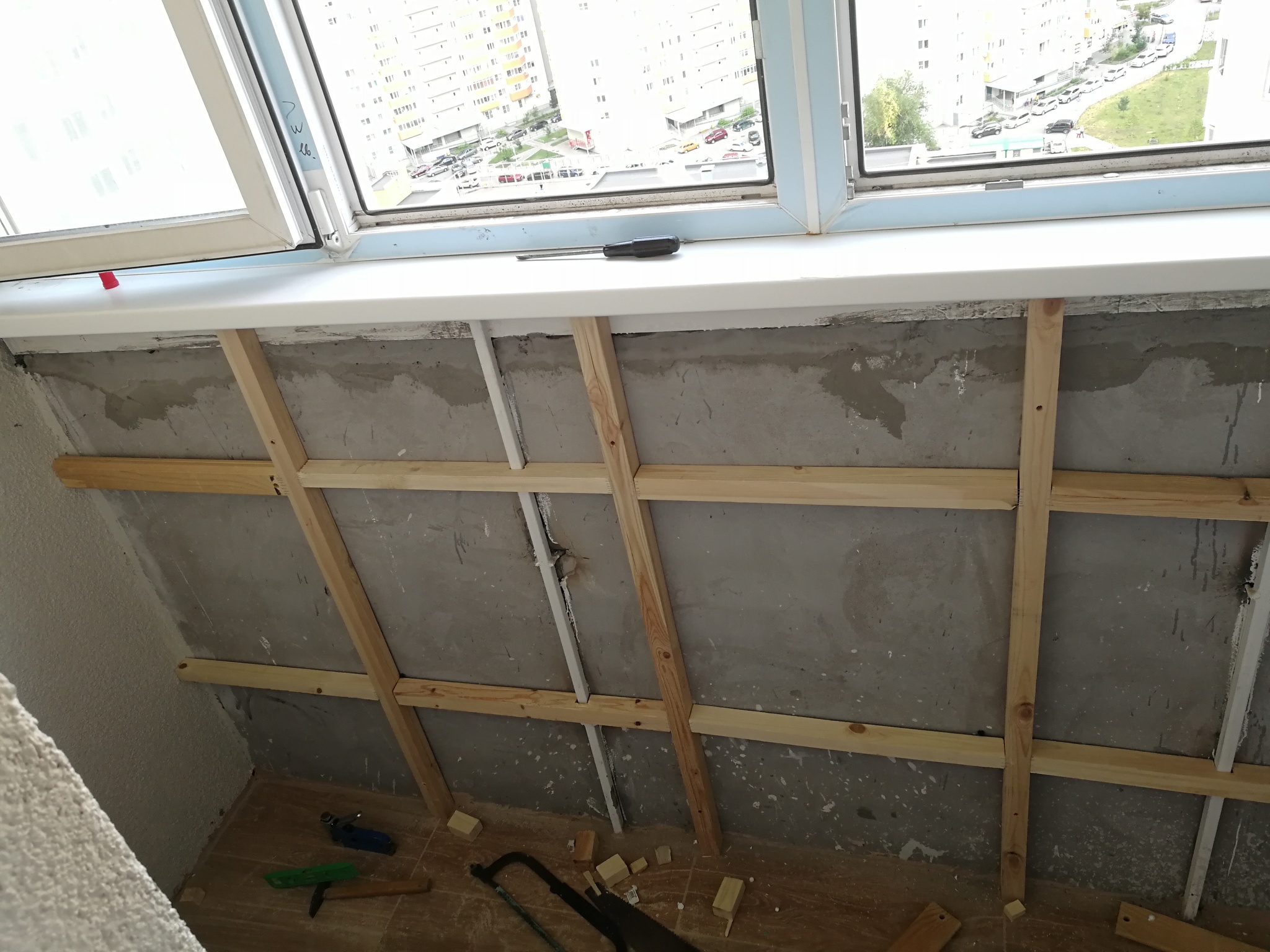 Balcony repair during isolation - My, Repair, Self-isolation, Longpost