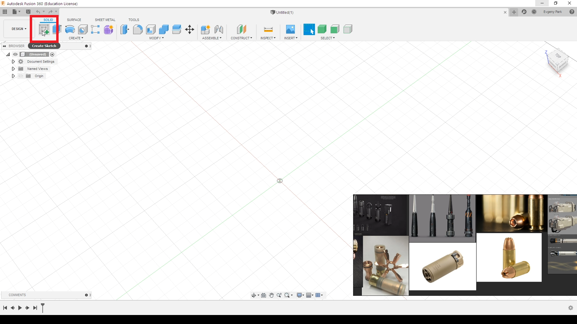 Как создать футуристичную пулю во Fusion 360. Часть 1 | Пикабу